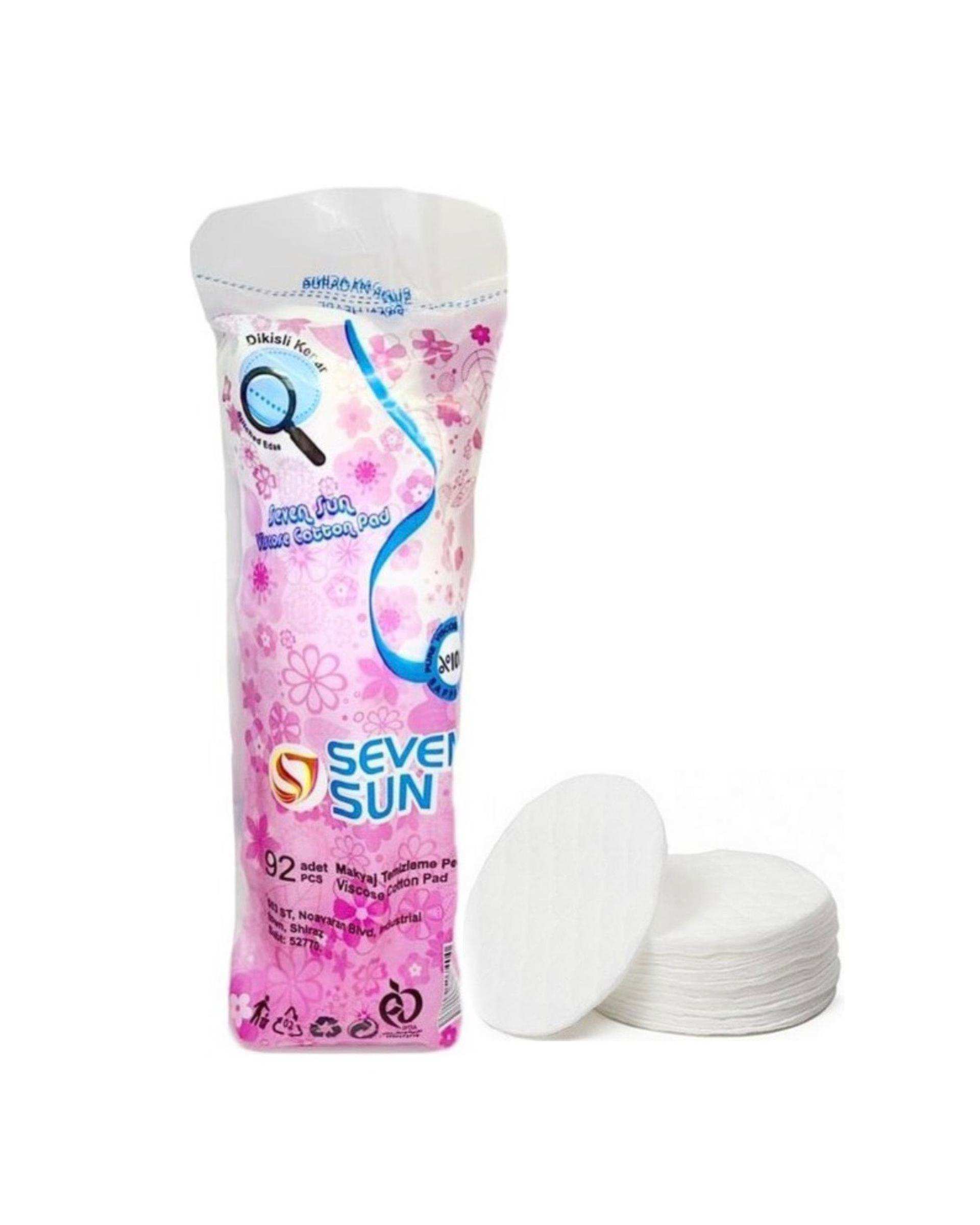 پد آرایش پاک کن سکه ای سون سان Seven Sun بسته 92 عددی