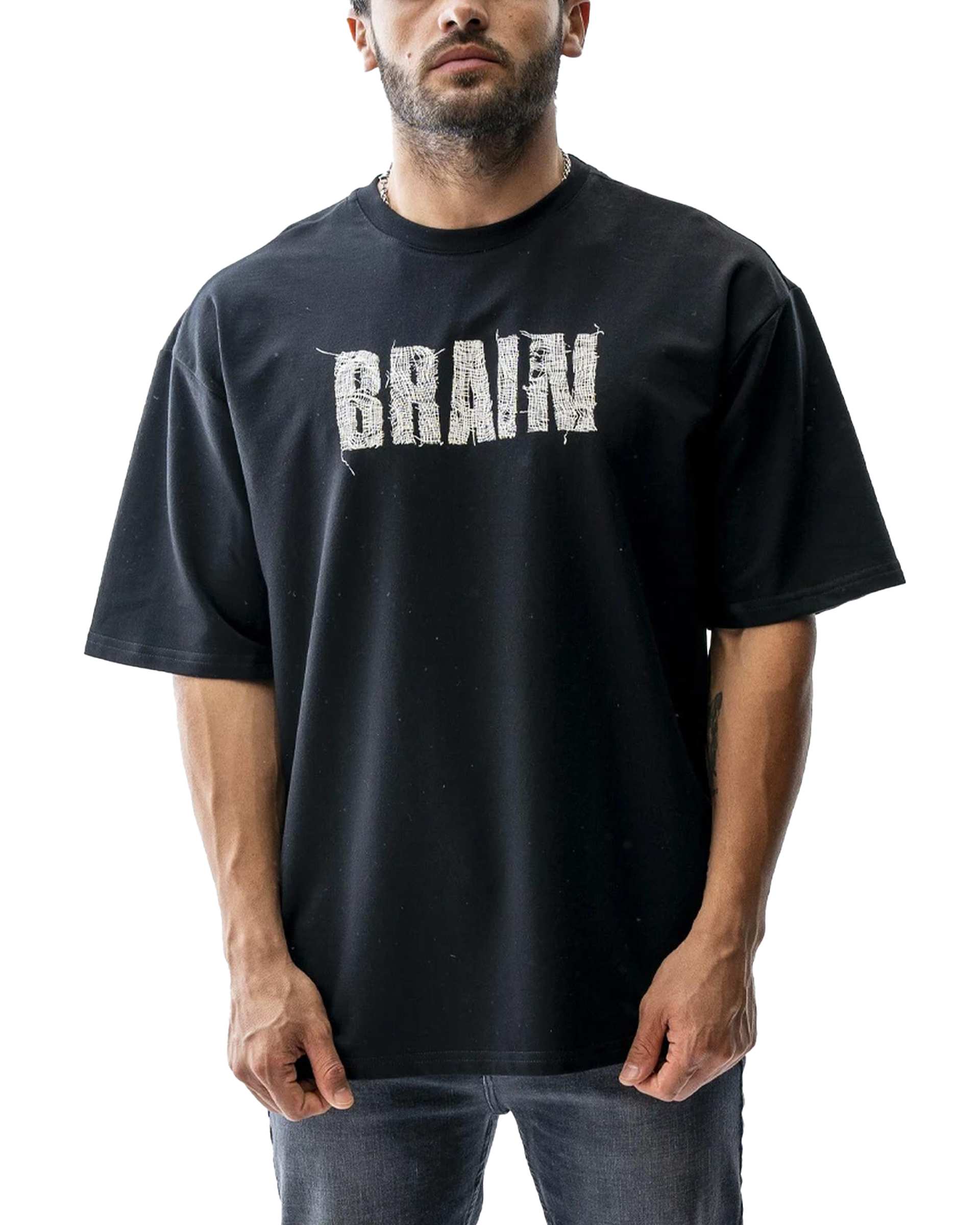تی شرت مردانه مشکی آر ان اس RNS کد 12022453