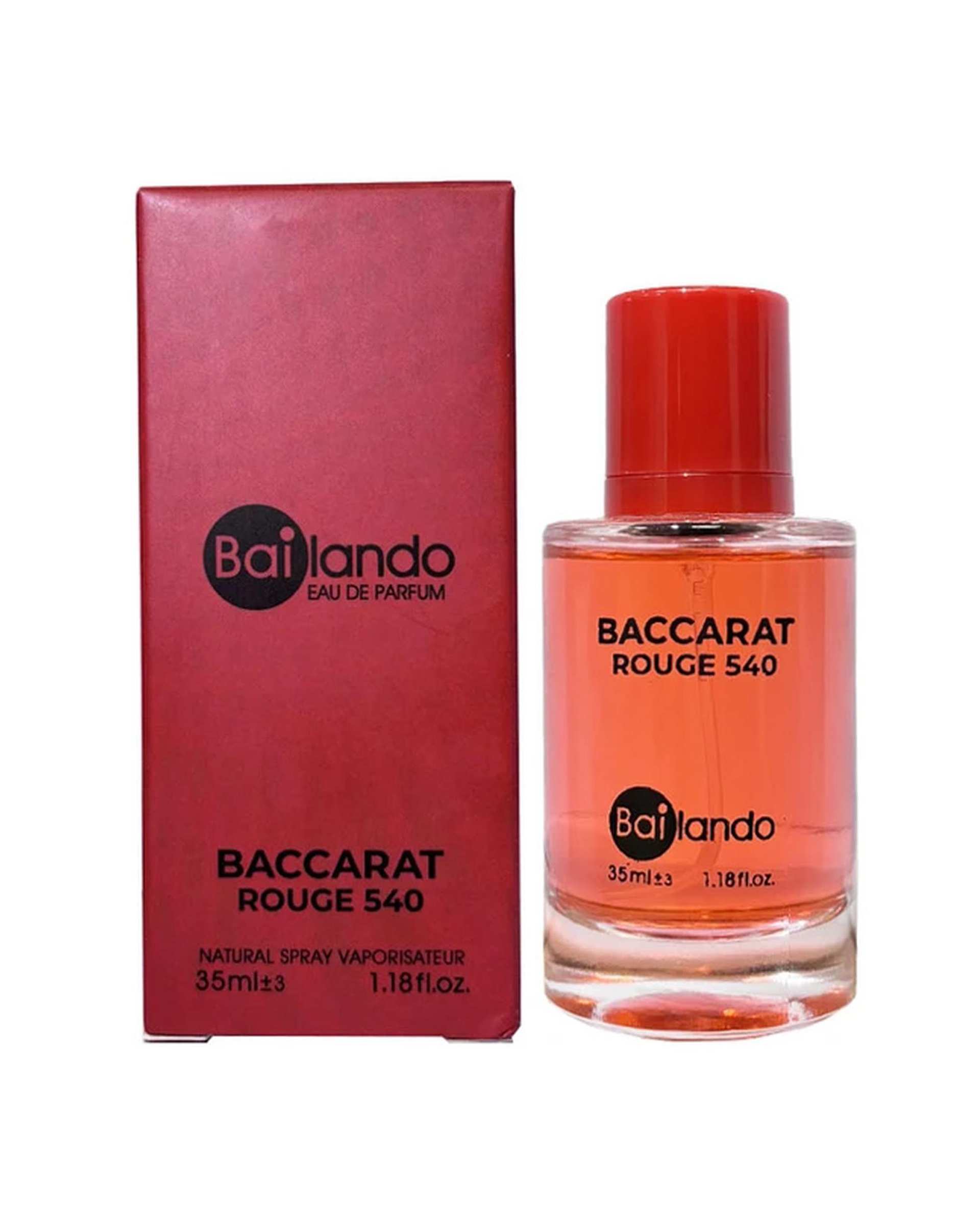 عطر جیبی زنانه بایلندو Bailando مدل Baccarat Rouge 540 حجم 35ml