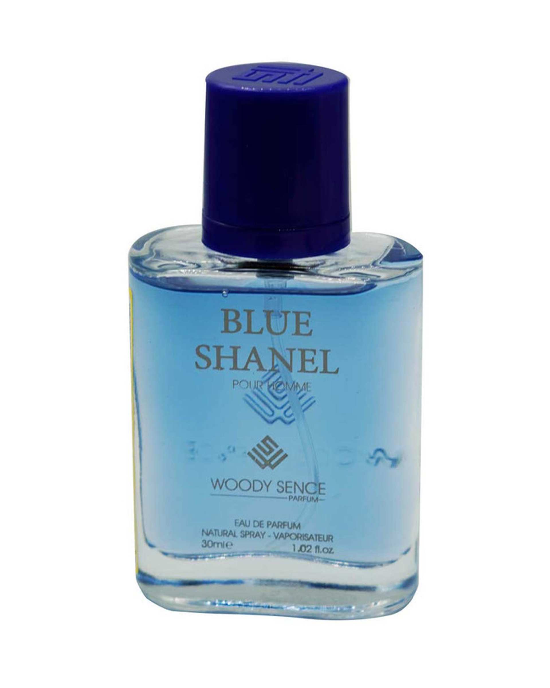 عطر جیبی مردانه وودی سنس Woody Sence مدل Blue Shanel حجم 30ml