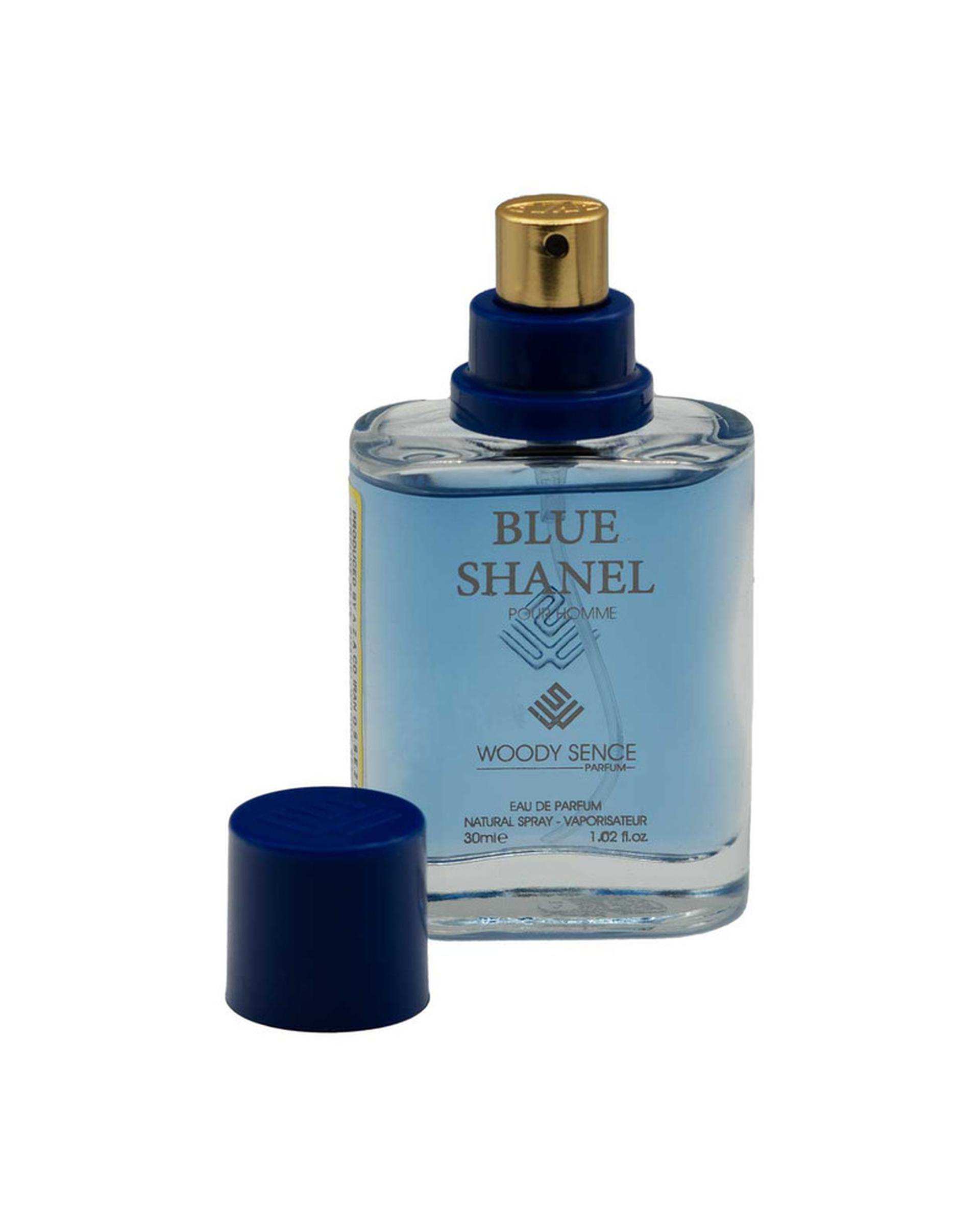 عطر جیبی مردانه وودی سنس Woody Sence مدل Blue Shanel حجم 30ml