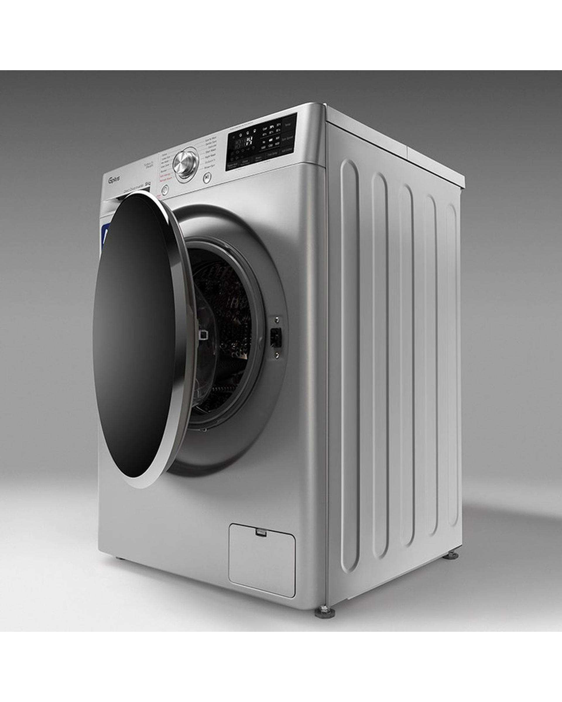 ماشین لباسشویی نقره ای جی پلاس Gplus مدل GWM-R99S ظرفیت 9 کیلوگرم