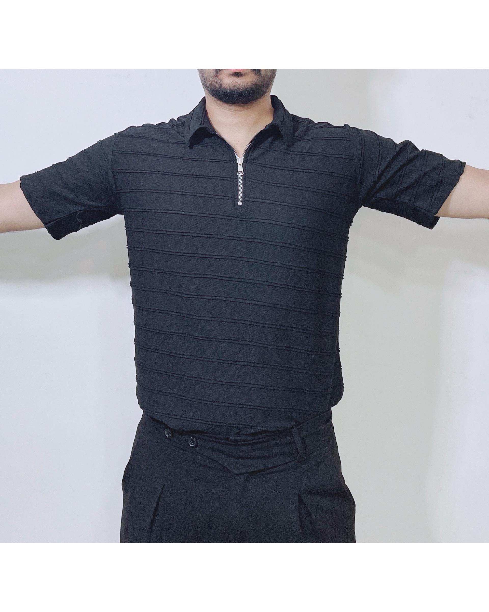 تی شرت مردانه مشکی دیورسو Diverso کد 4759
