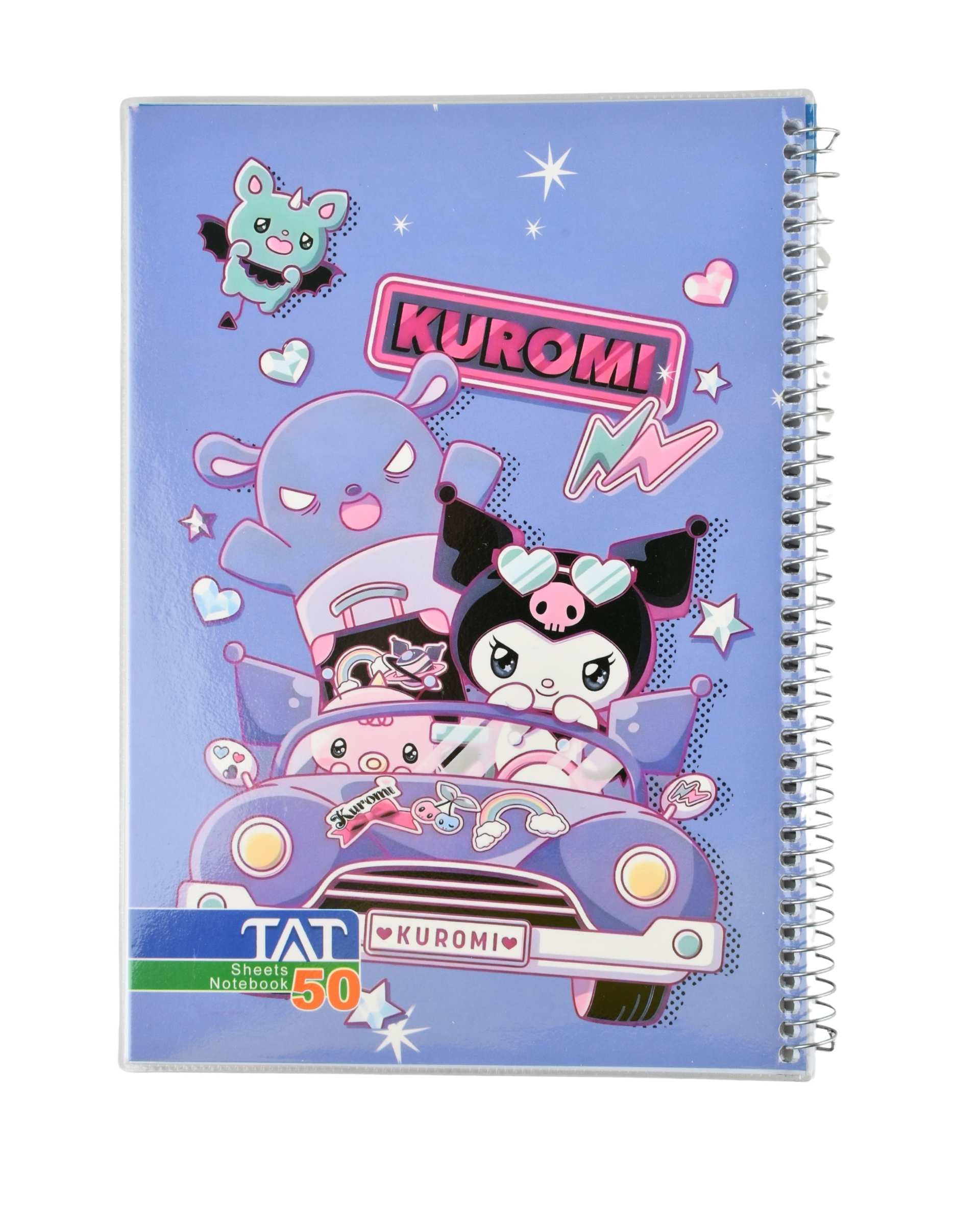 دفتر مشق 50 برگ سیمی مجلد حاشیه دار طرح کرومی Kuromi