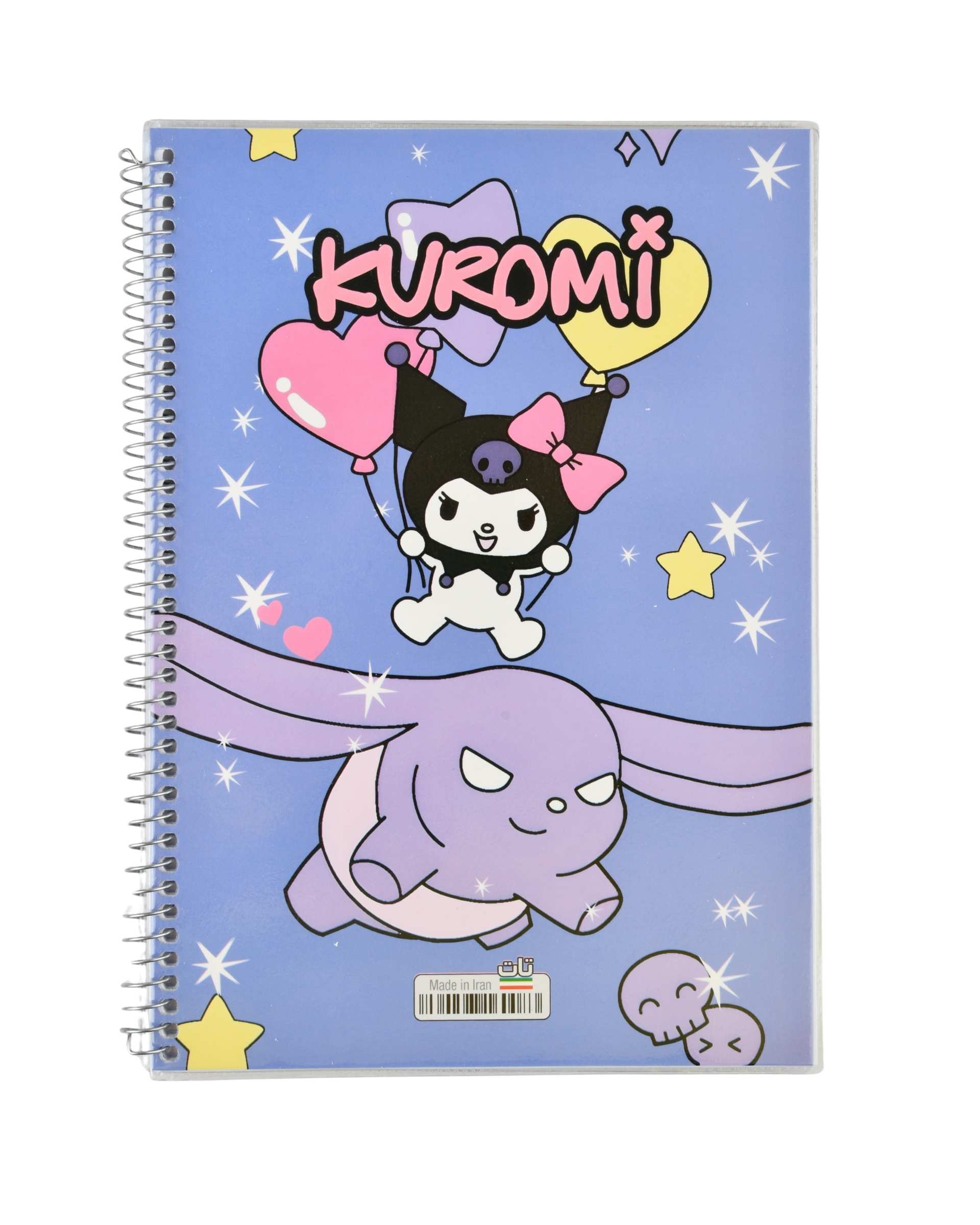 دفتر مشق 50 برگ سیمی مجلد حاشیه دار طرح کرومی Kuromi