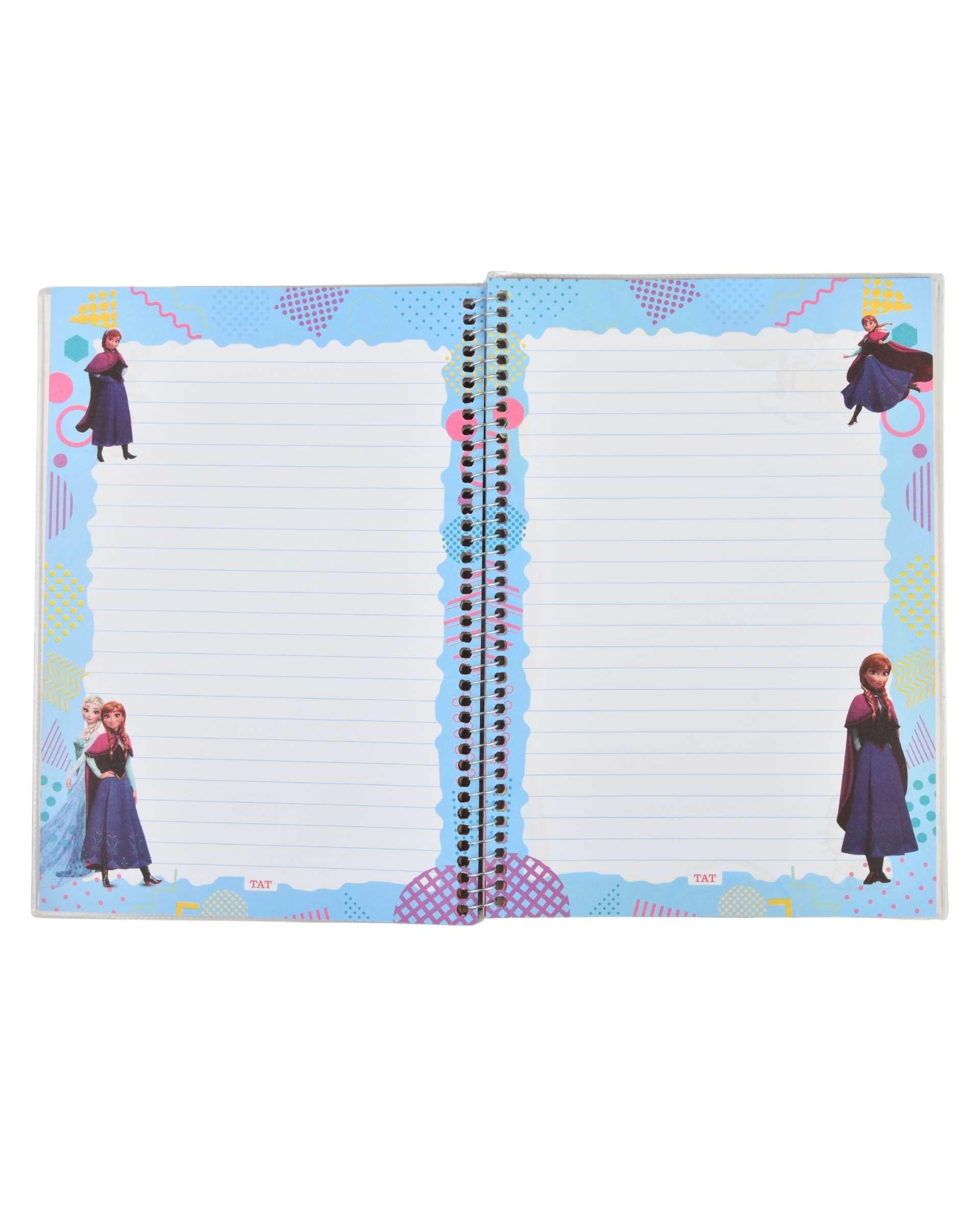 دفتر مشق 50 برگ سیمی مجلد کاغذ حاشیه دار طرح کرومی Kuromi کد 001