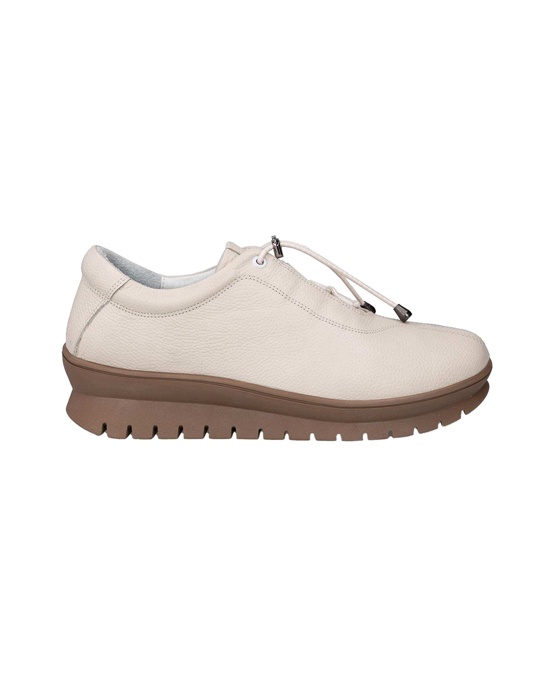 کفش چرم زنانه طبی بژ برتونیکس Berttonix کد A-0311