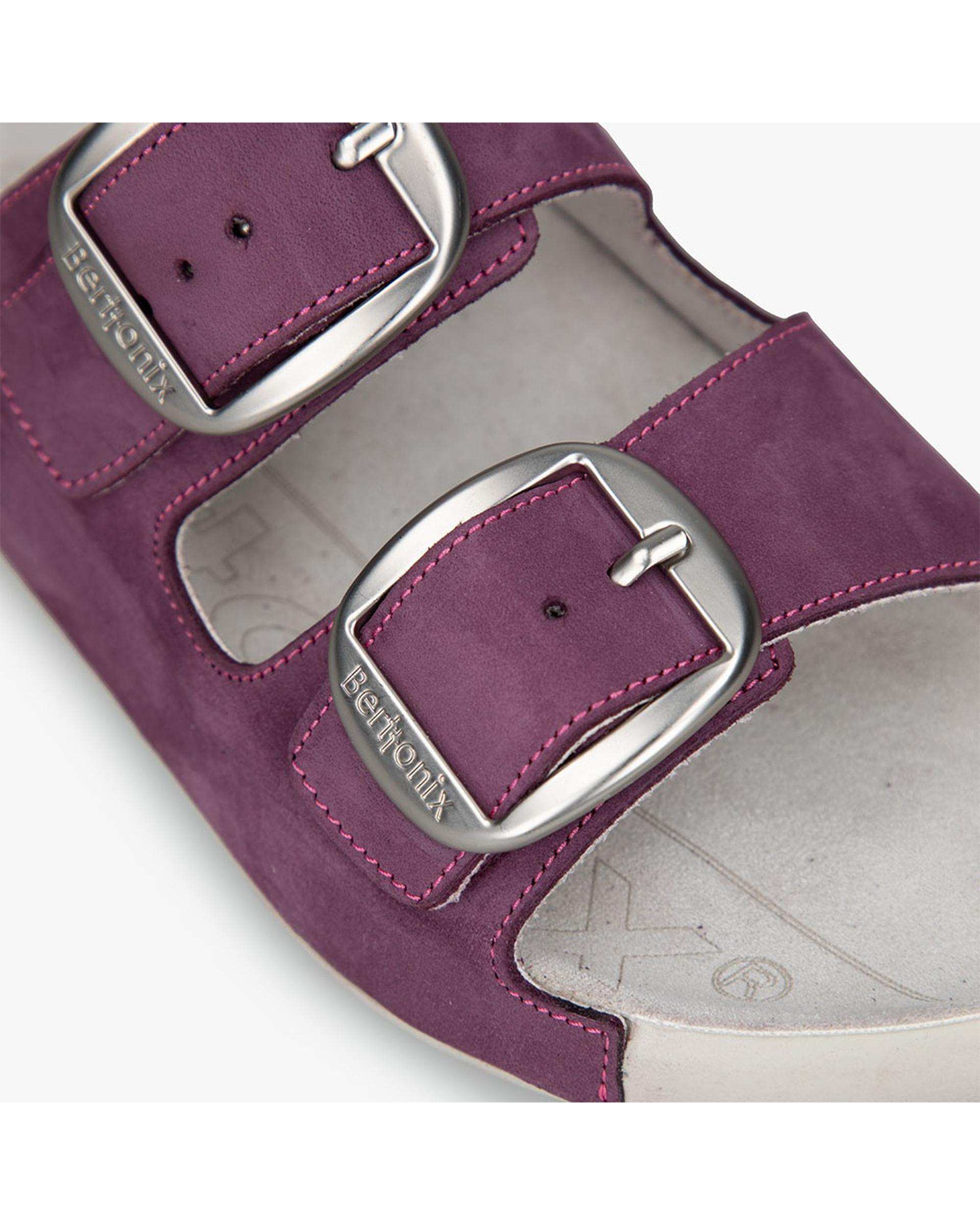 صندل چرم زنانه طبی بنفش برتونیکس Berttonix کد W-430