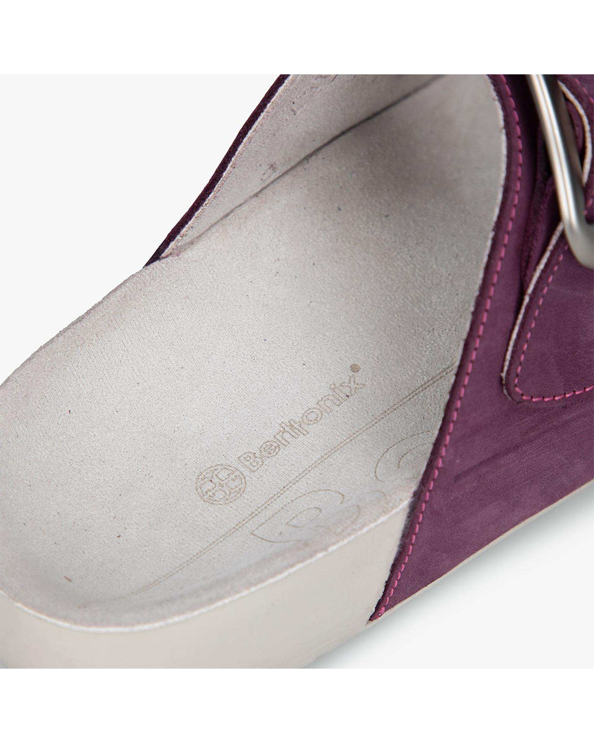 صندل چرم زنانه طبی بنفش برتونیکس Berttonix کد W-430