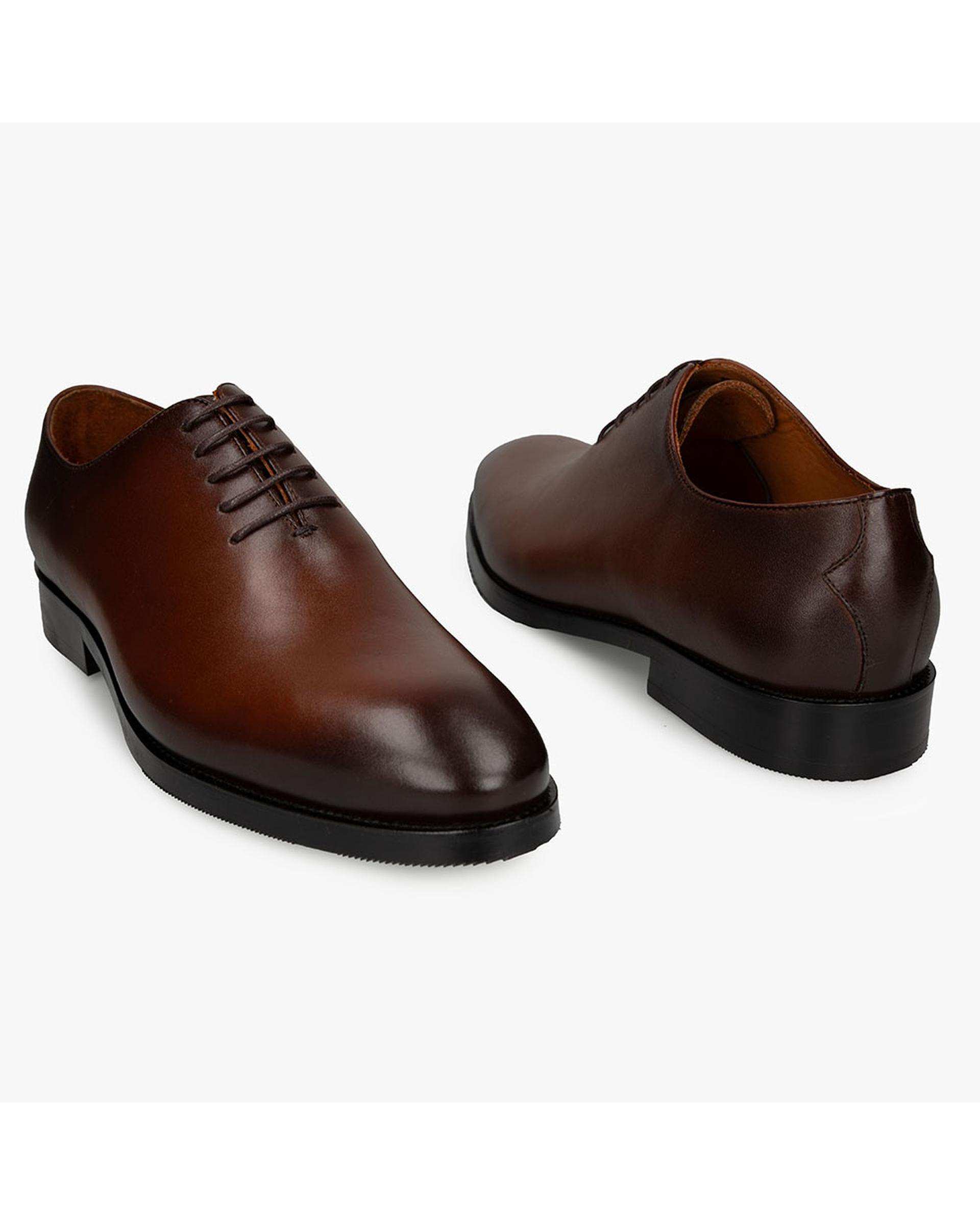 کفش چرم مردانه رسمی طبی عسلی برتونیکس Berttonix کد ES-4056