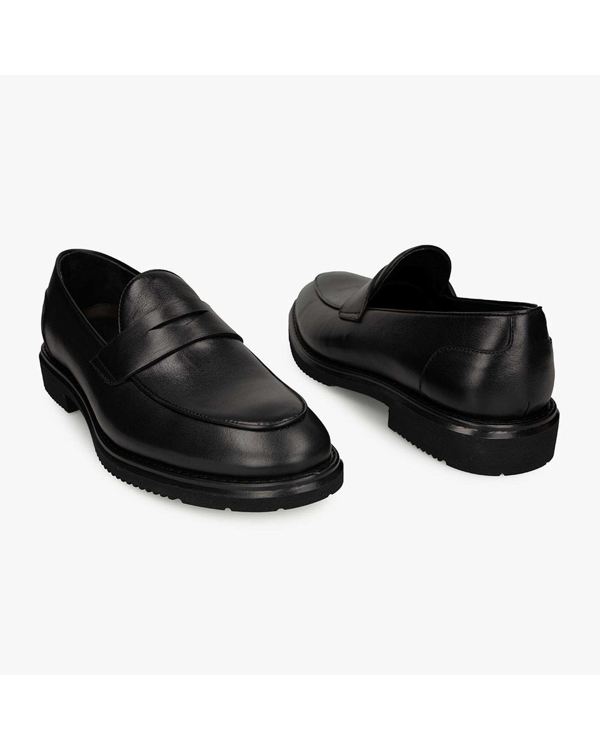 کفش چرم مردانه طبی مشکی برتونیکس Berttonix کد ES-4049
