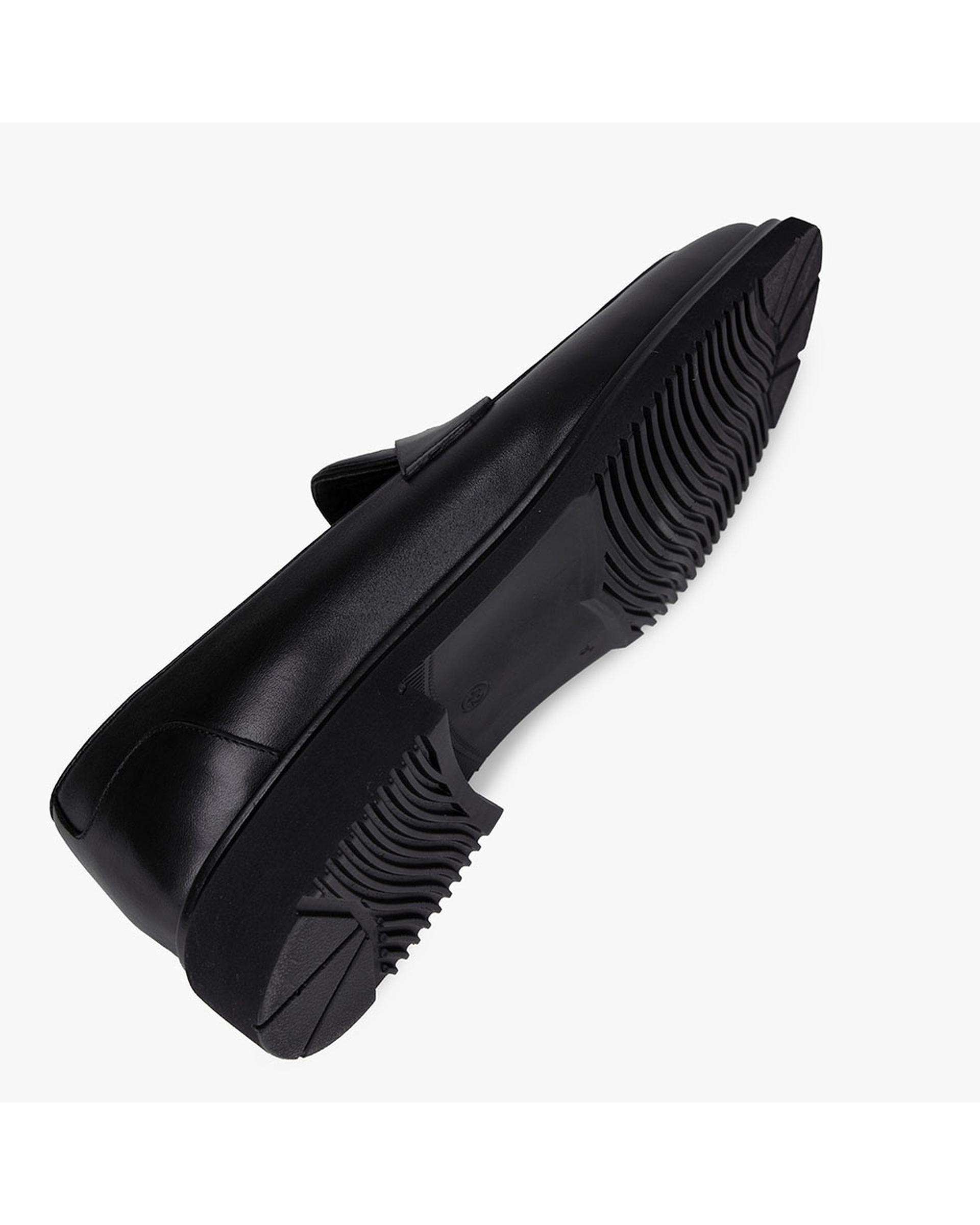 کفش چرم مردانه طبی مشکی برتونیکس Berttonix کد ES-4049