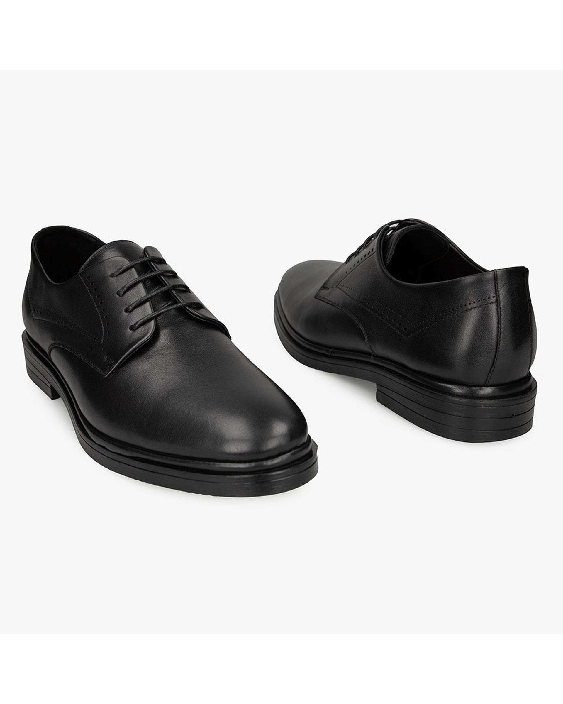 کفش چرم مردانه رسمی مشکی برتونیکس Berttonix کد ES-4051