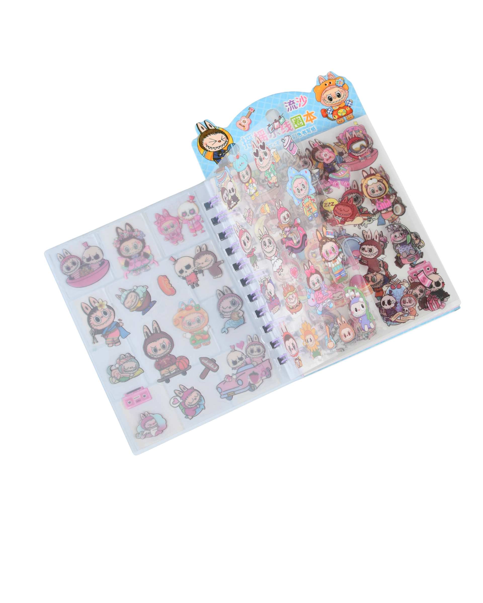 دفترچه یادداشت 30 برگ مدل آکواریومی لبوبو LABUBU کد 02