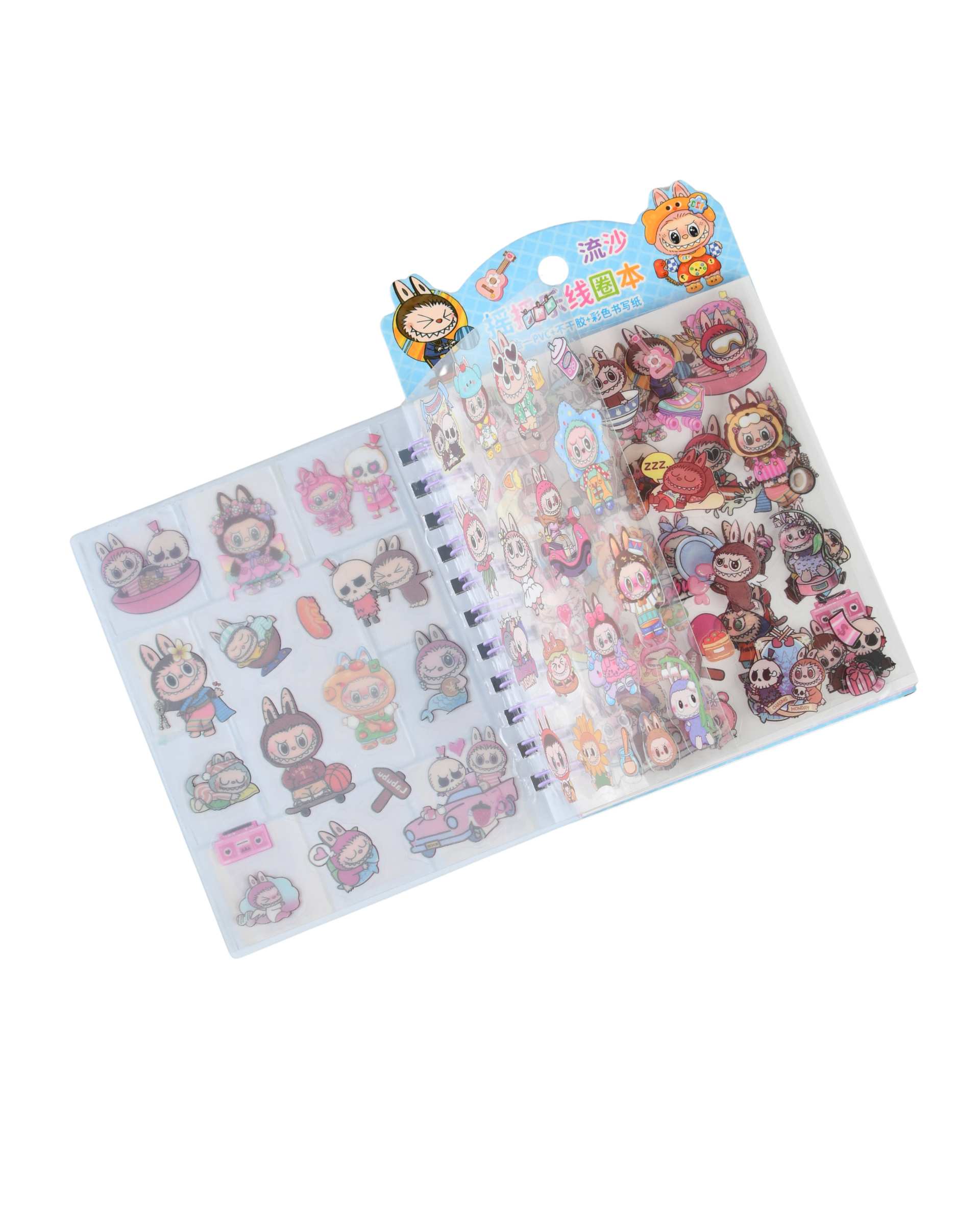 دفترچه یادداشت 30 برگ مدل آکواریومی لبوبو LABUBU کد 03