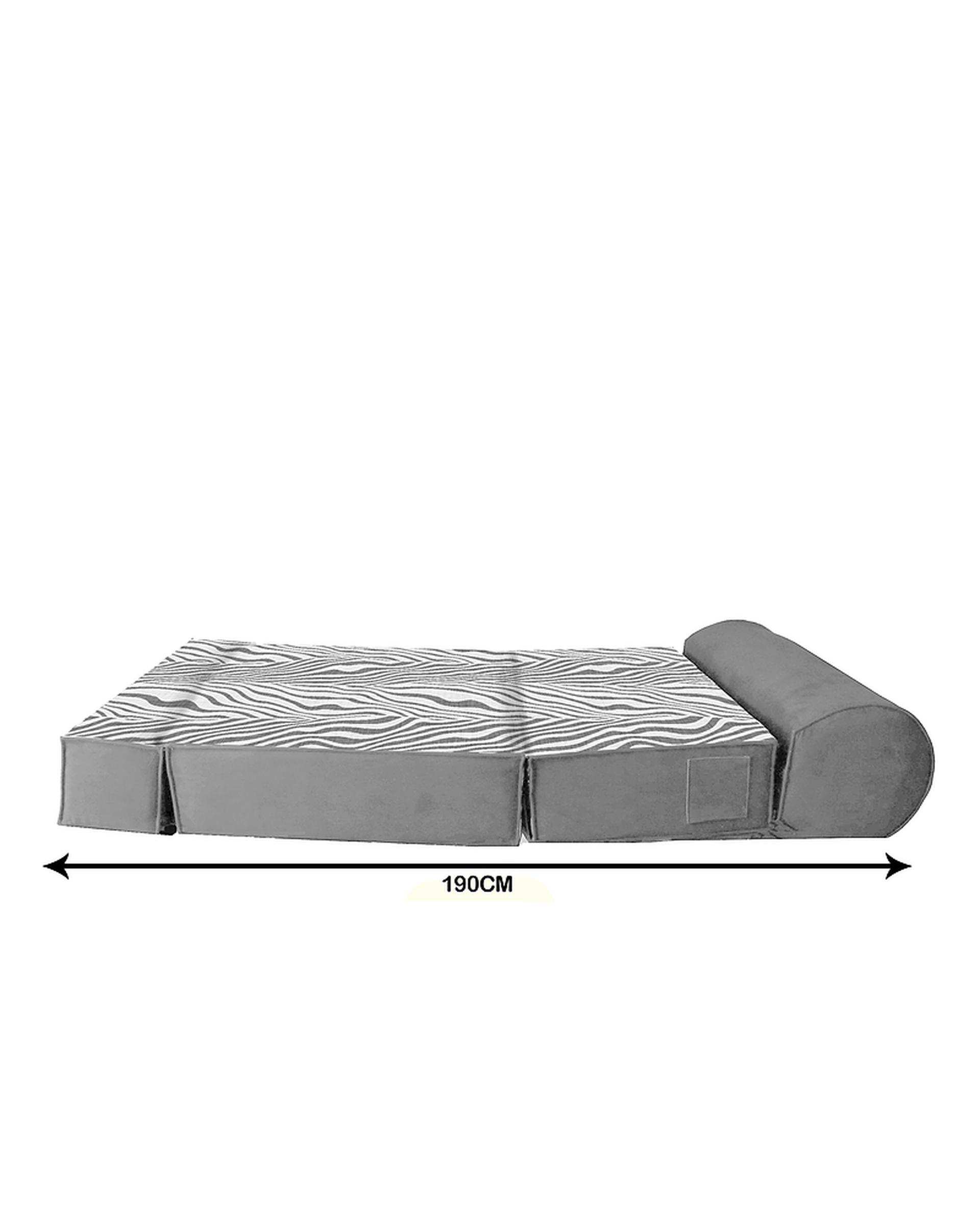 کاناپه تخت شو یک نفره مینیمال نوپه هوم Nopehome مدل گورخری کد M1060