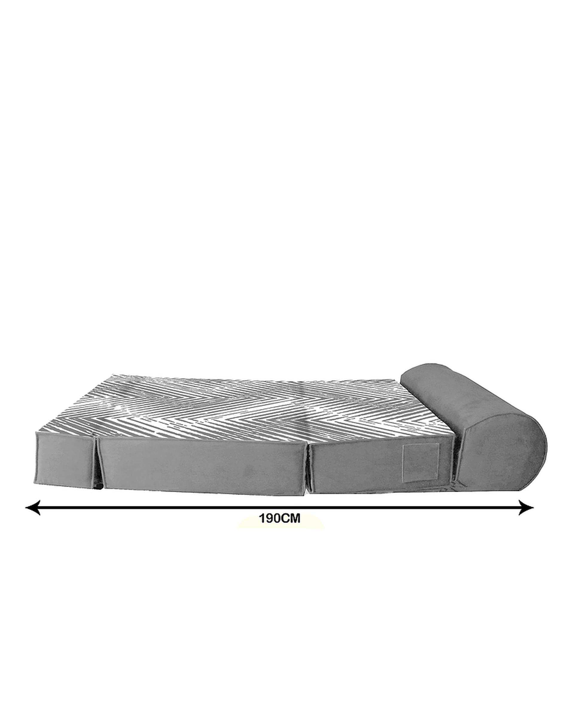 کاناپه تخت شو یک نفره نوپه هوم Nopehome مدل مینیمال زیگزاگ کد M1065
