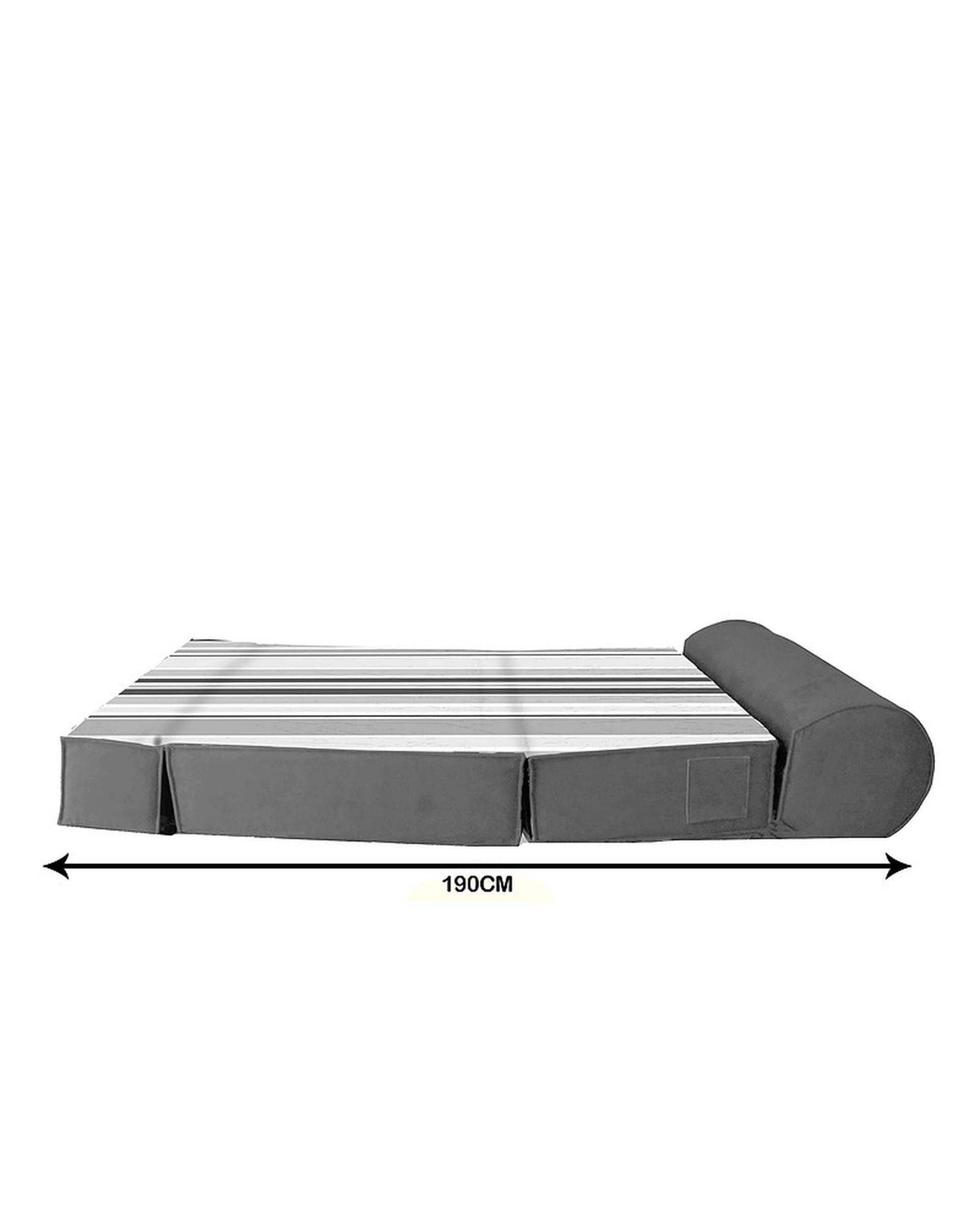 کاناپه تخت شو یک نفره نوپه هوم Nopehome مدل راه راه کلاسیک کد M1084