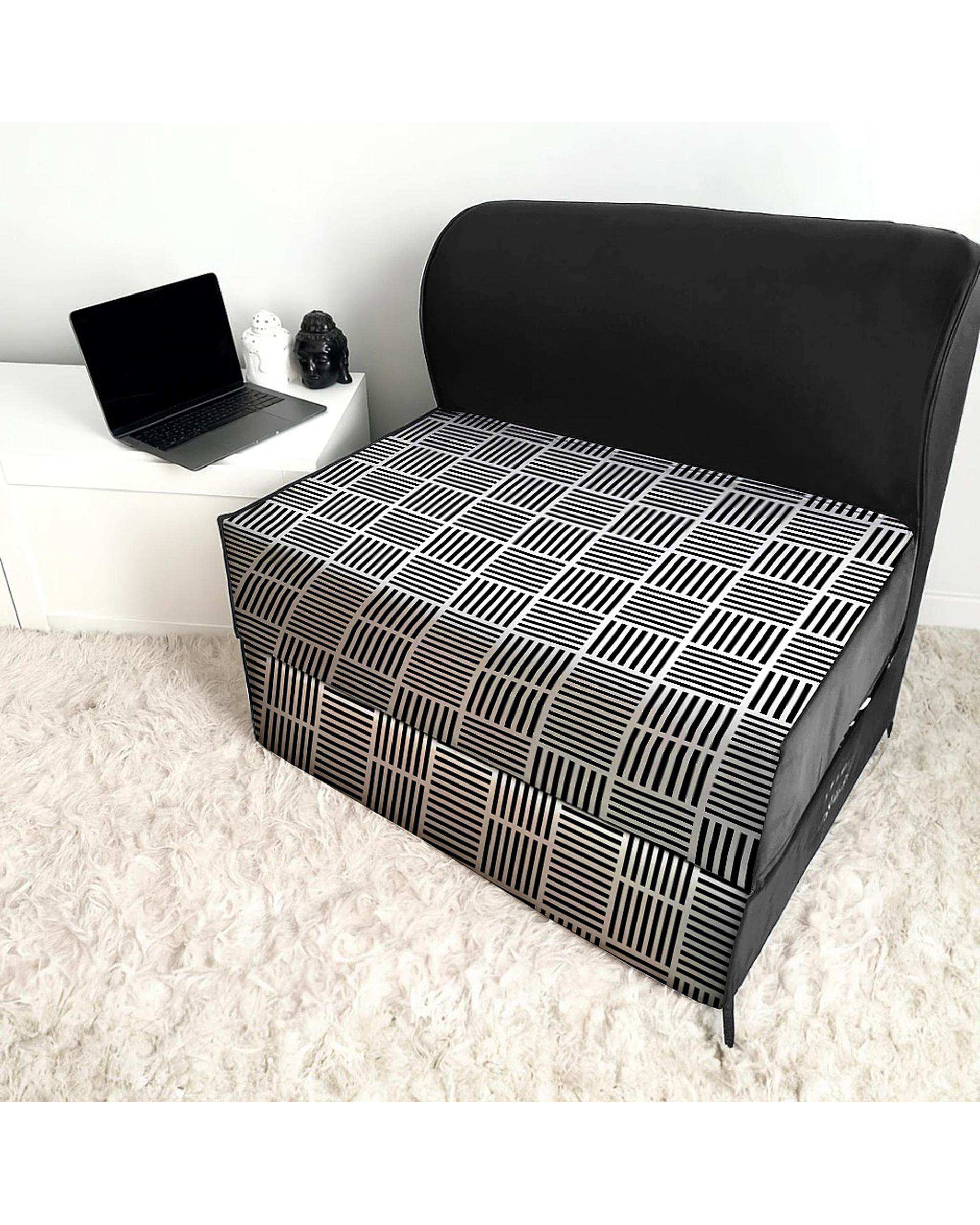 کاناپه تخت شو یک نفره نوپه هوم Nopehome مدل حصیری ساده مینیمال کد M1095