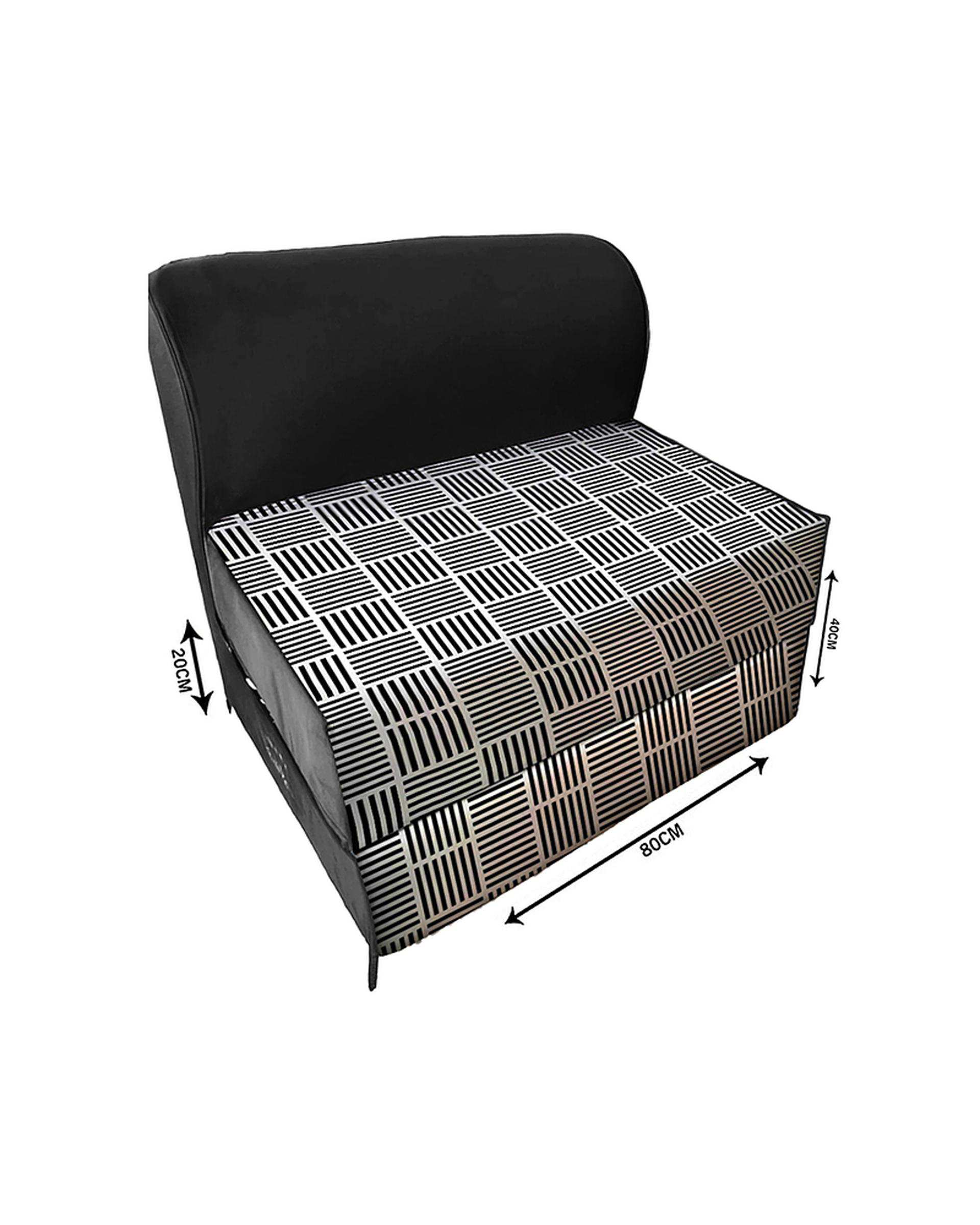کاناپه تخت شو یک نفره نوپه هوم Nopehome مدل حصیری ساده مینیمال کد M1095