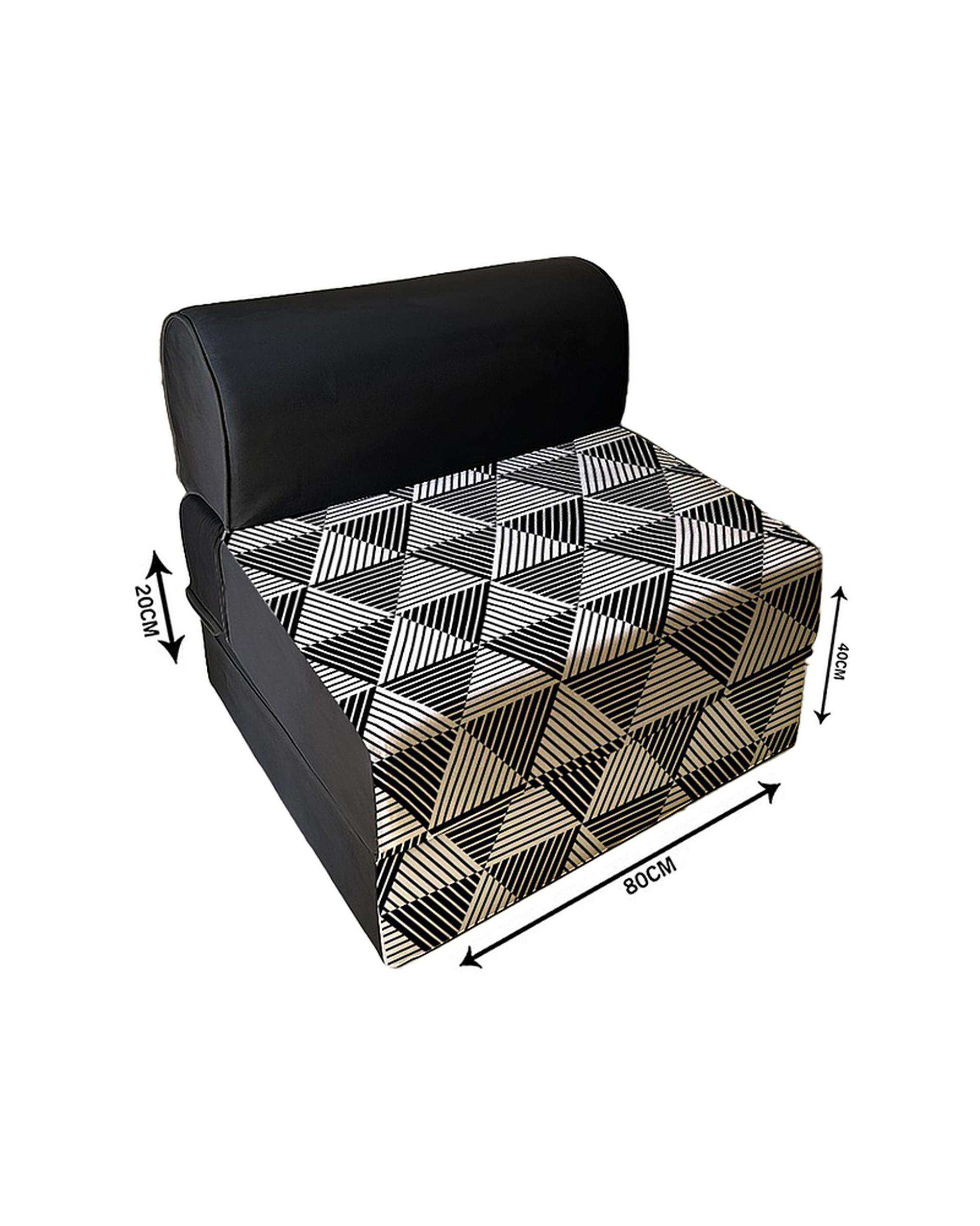 کاناپه تخت شو یک نفره نوپه هوم Nopehome مدل پترن مینیمال مثلث کد M1100