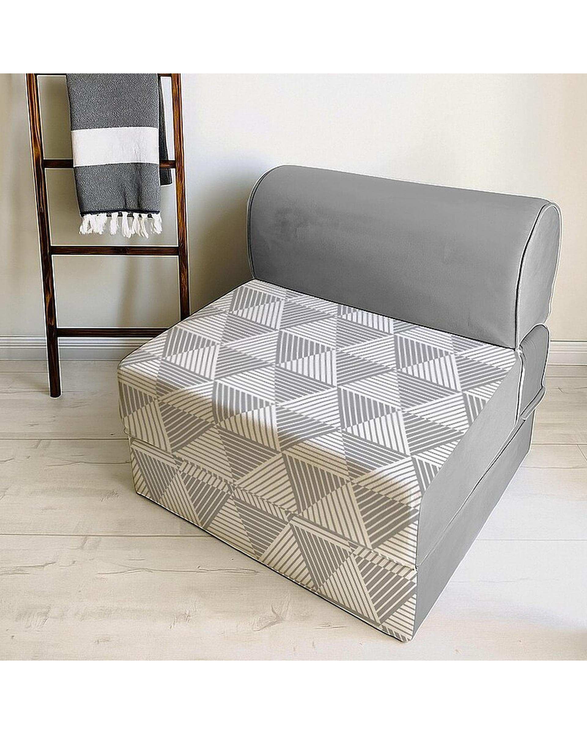 کاناپه تخت شو یک نفره نوپه هوم Nopehome مدل مینیمال مثلث کد M1101