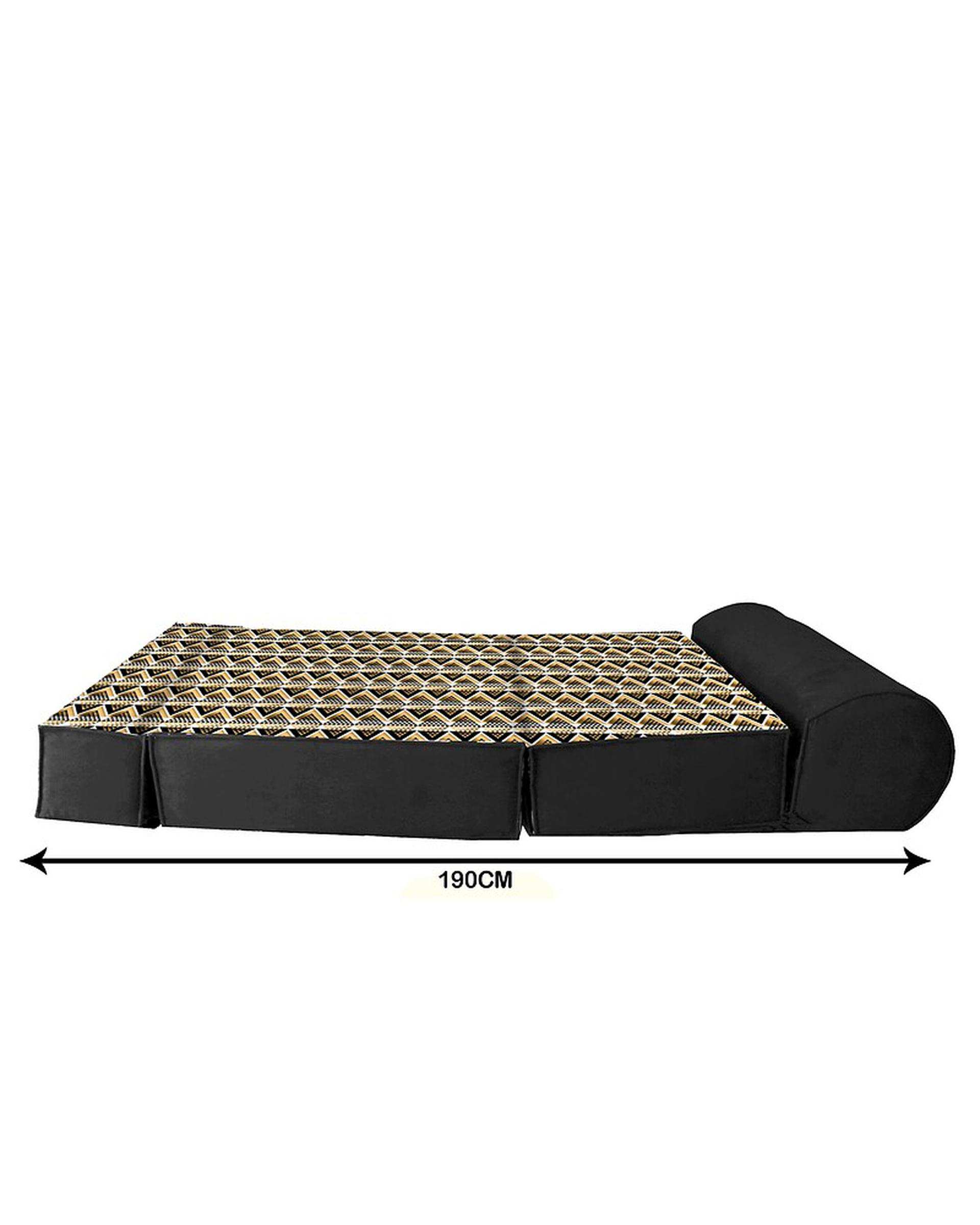 کاناپه تخت شو یک نفره نوپه هوم Nopehome مدل مدرن زیگزاگ کد M1104