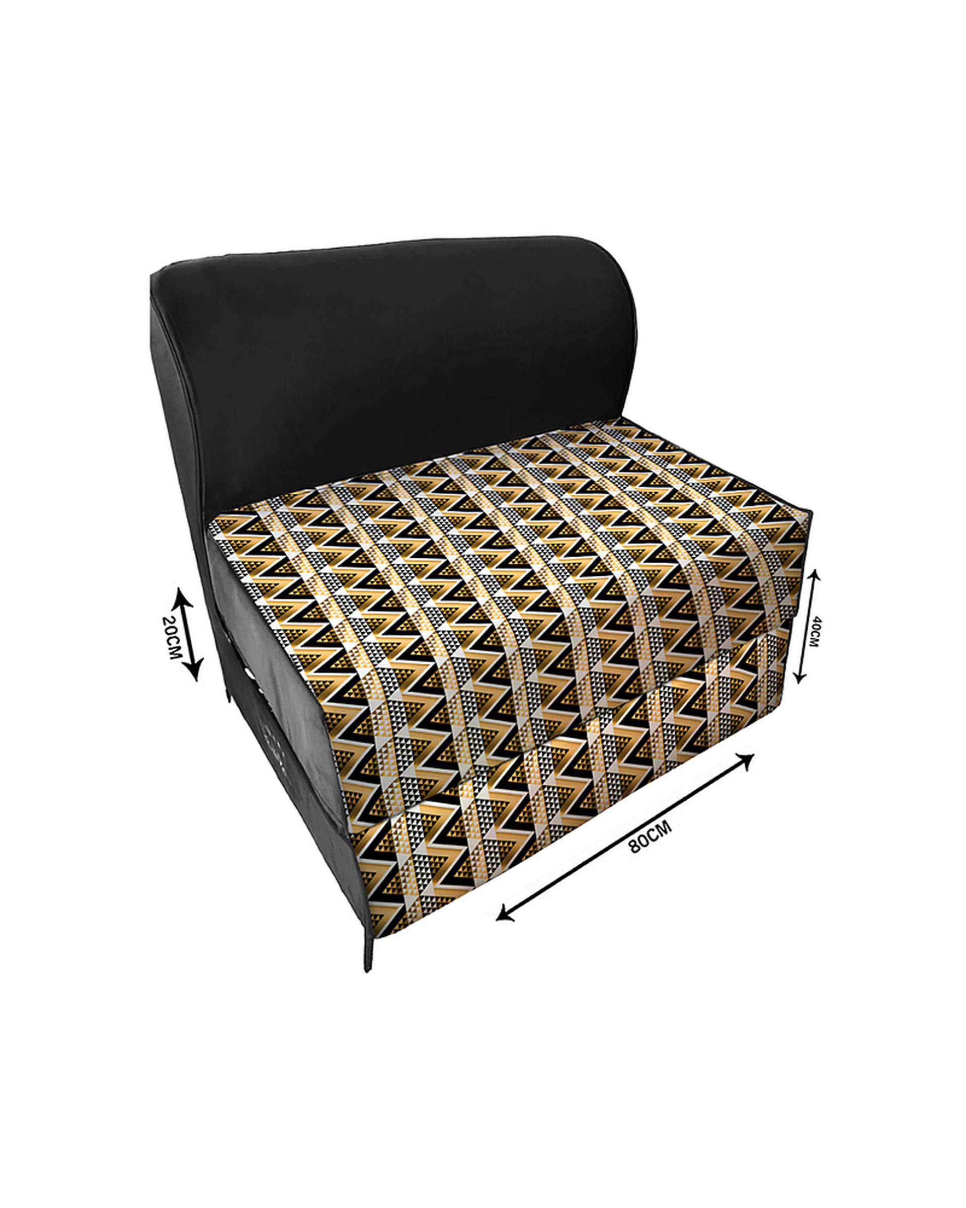 کاناپه تخت شو یک نفره نوپه هوم Nopehome مدل مدرن زیگزاگ کد M1104