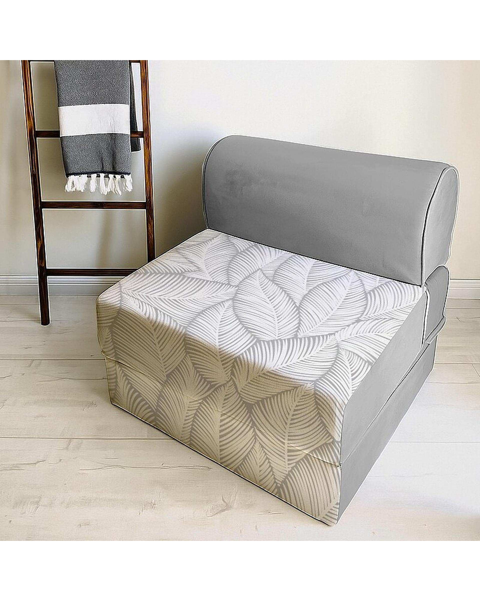 کاناپه تخت شو یک نفره نوپه هوم Nopehome مدل برگ ساده کد M1115