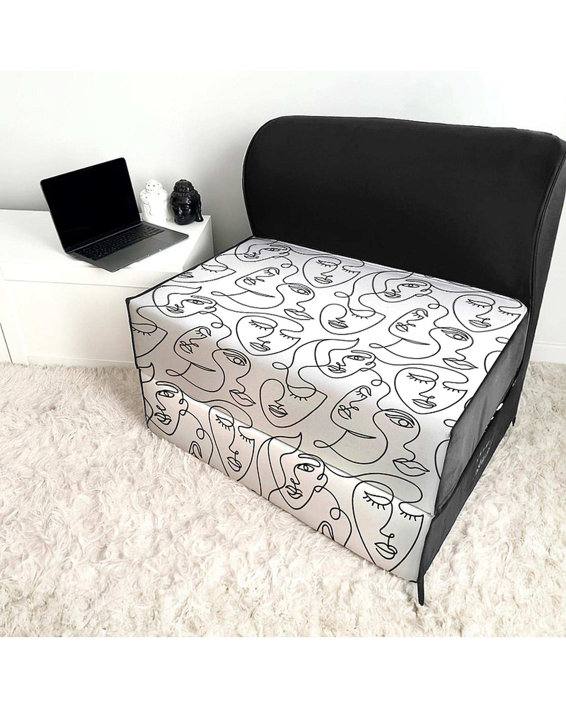کاناپه تخت شو یک نفره نوپه هوم Nopehome مدل مینیمال پرتره کد M1118