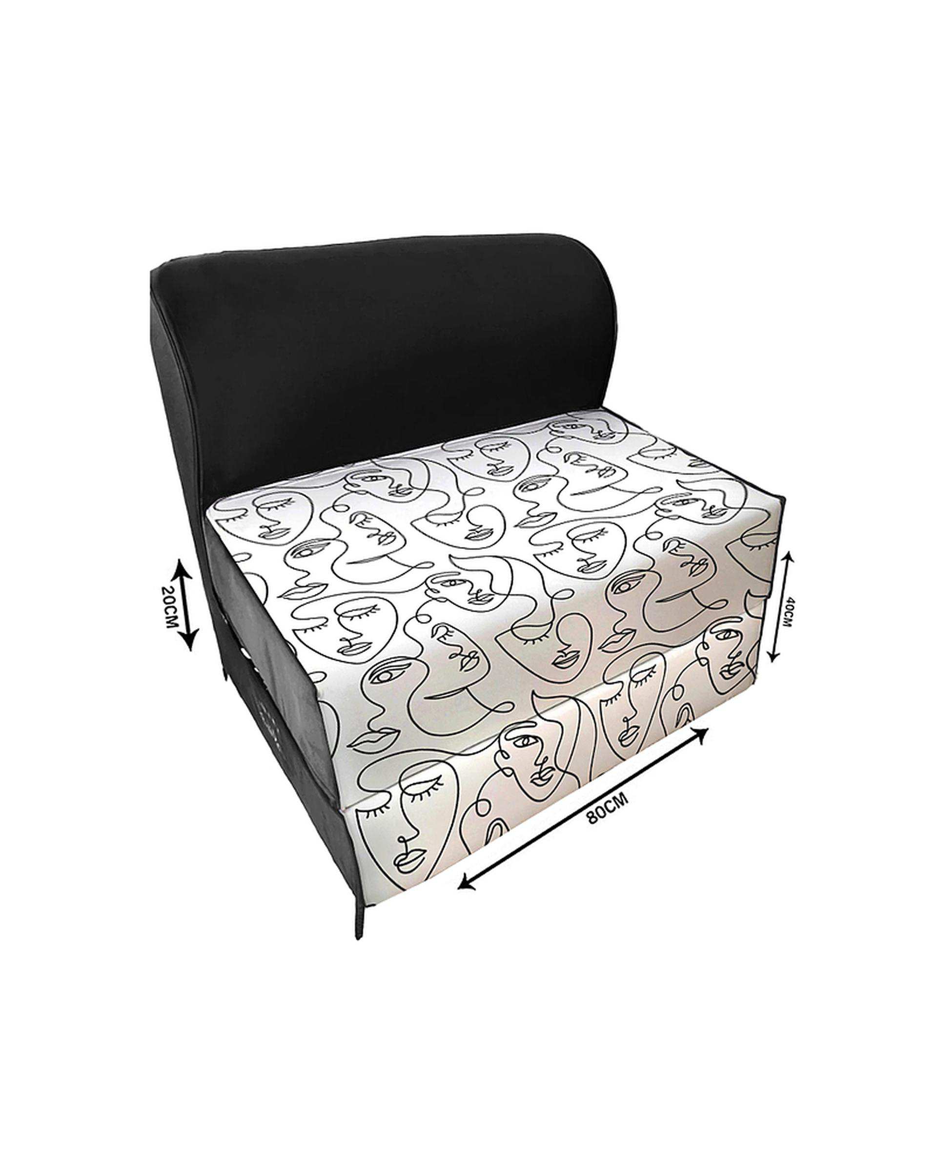 کاناپه تخت شو یک نفره نوپه هوم Nopehome مدل مینیمال پرتره کد M1118