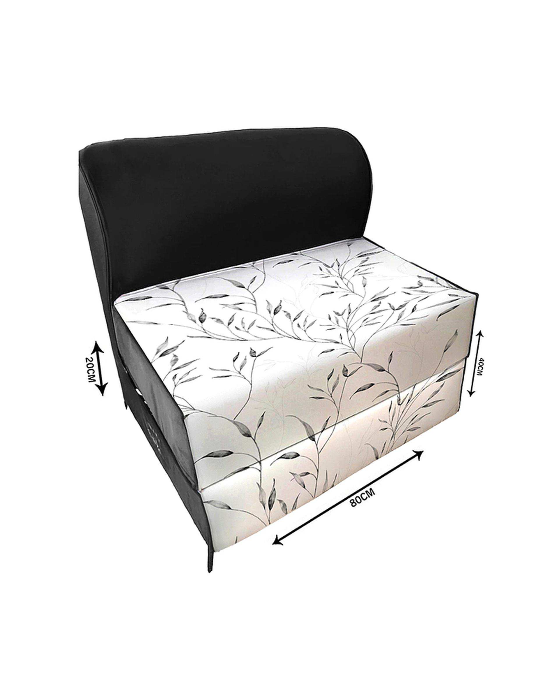 کاناپه تخت شو یک نفره نوپه هوم Nopehome مدل شاخ و برگ مینیمال کد M1125