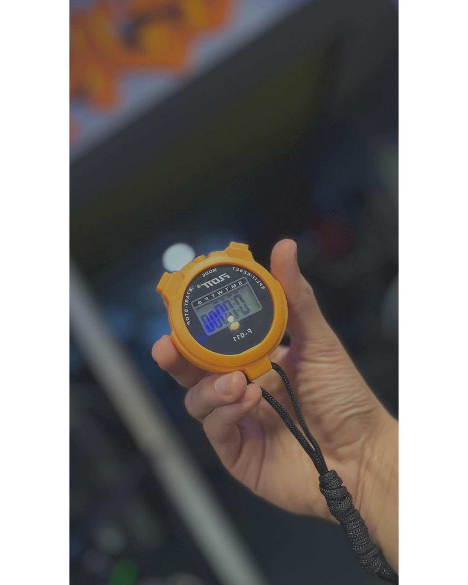 کرنومتر نارنجی روشن فلات مدل smtwtfs F-011