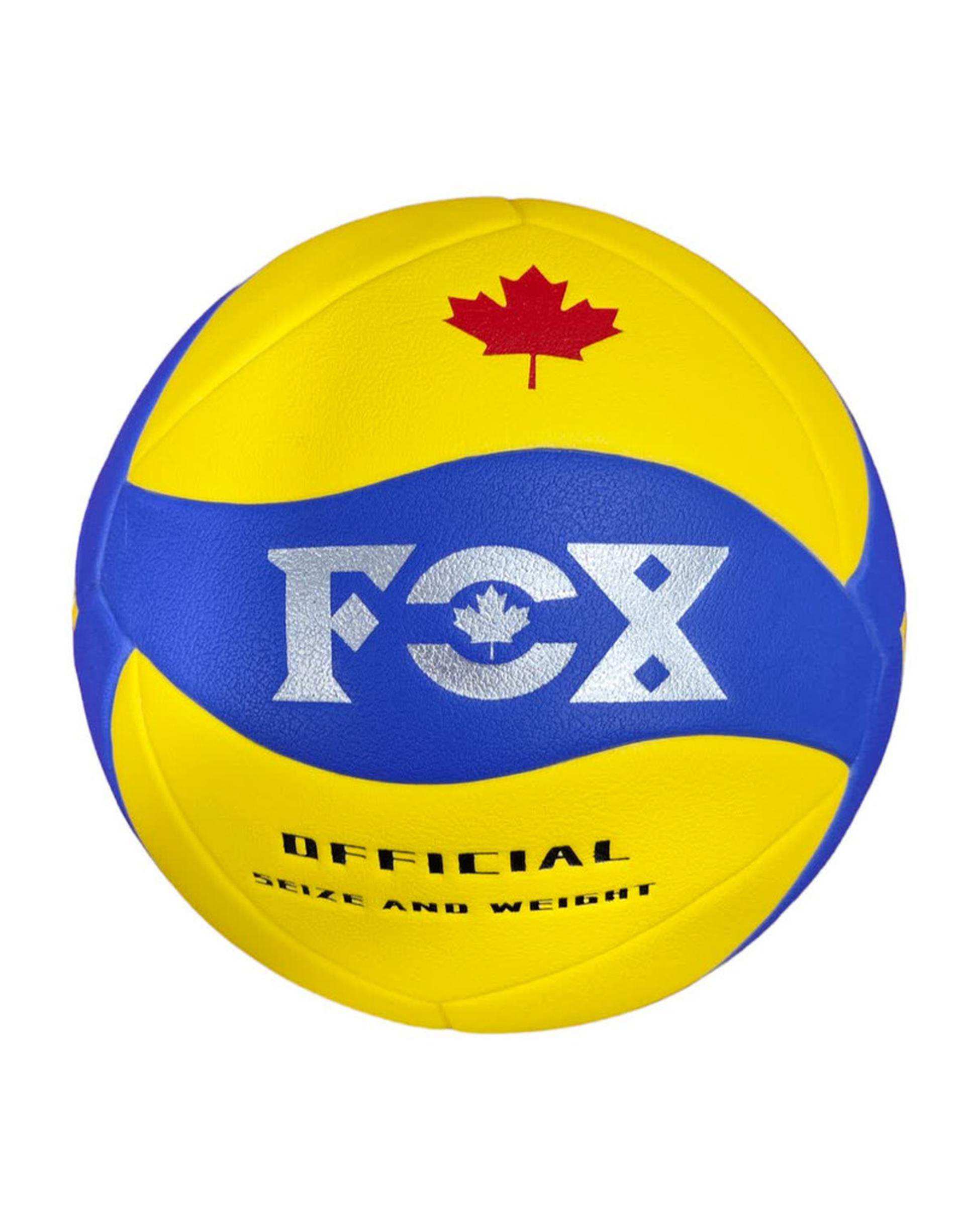 توپ والیبال زرد لیمویی فاکس مدل کانادا