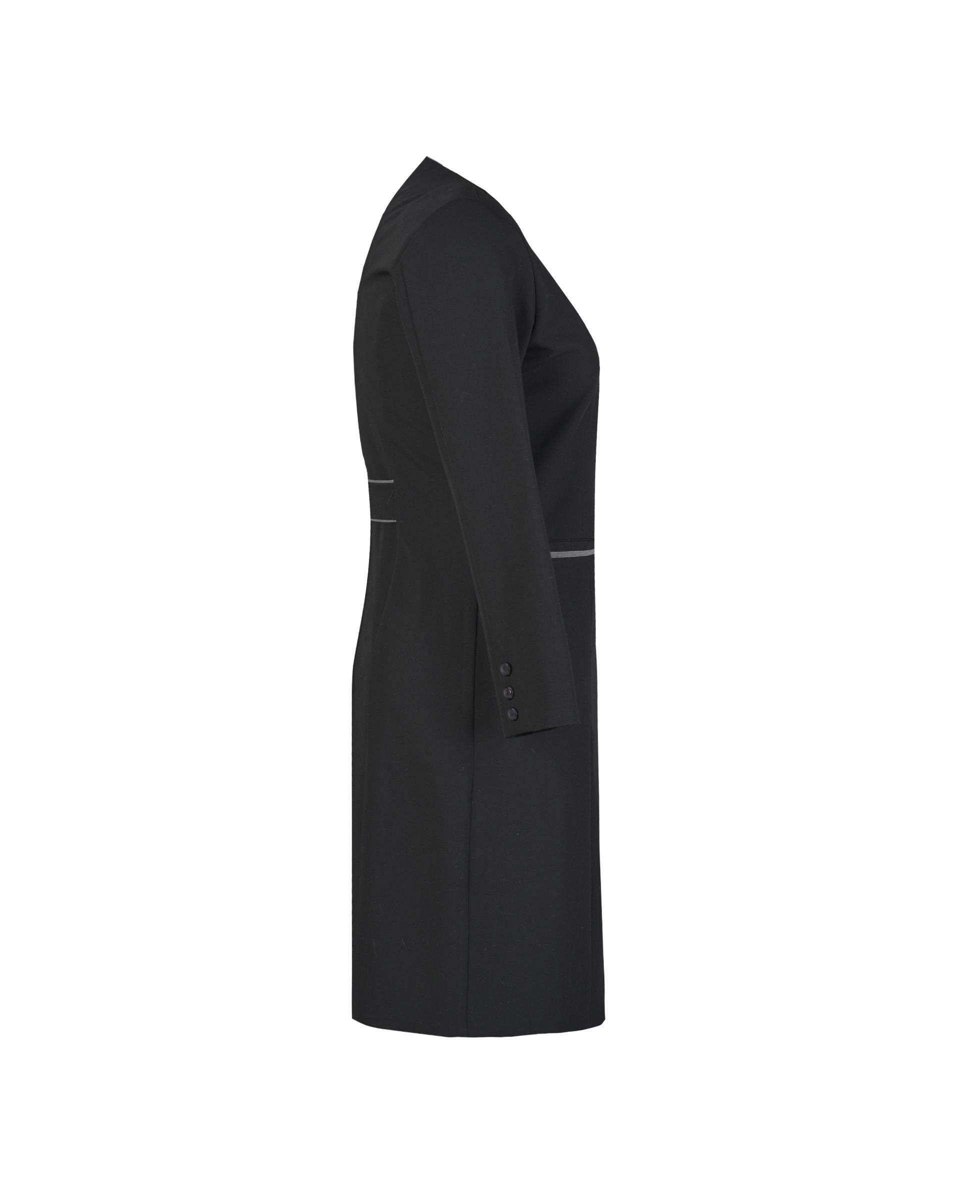 ست مانتو و شلوار اداری زنانه مشکی السانا Elsana مدل حدیث کد 521