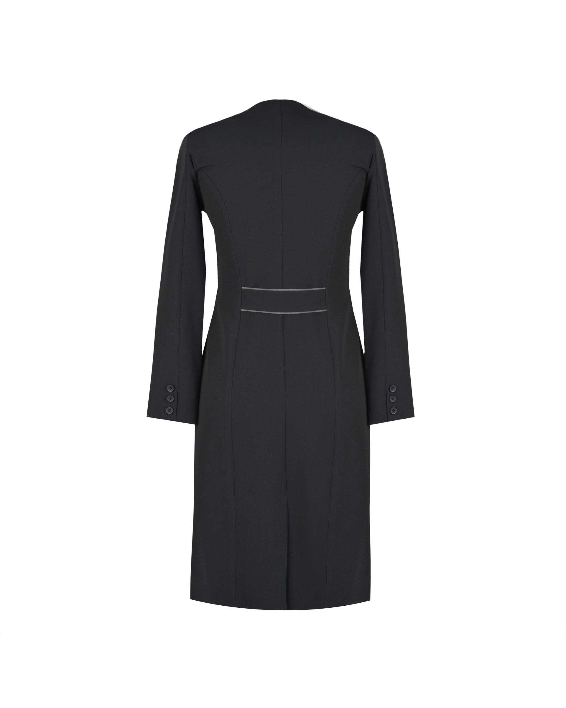 ست مانتو و شلوار اداری زنانه مشکی السانا Elsana مدل حدیث کد 521