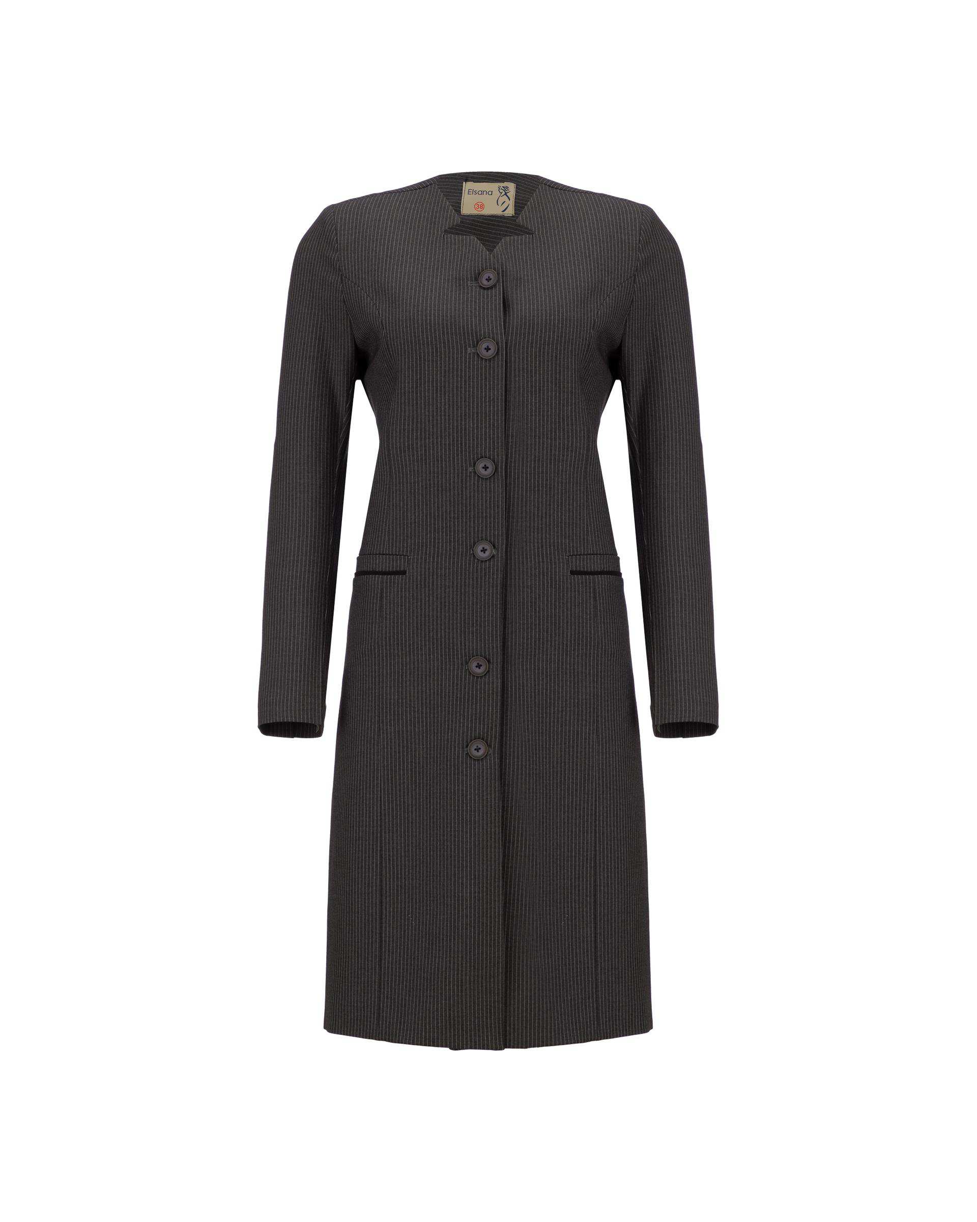 ست مانتو و شلوار اداری زنانه نوک مدادی السانا Elsana مدل حدیث دیپلمات کد 521