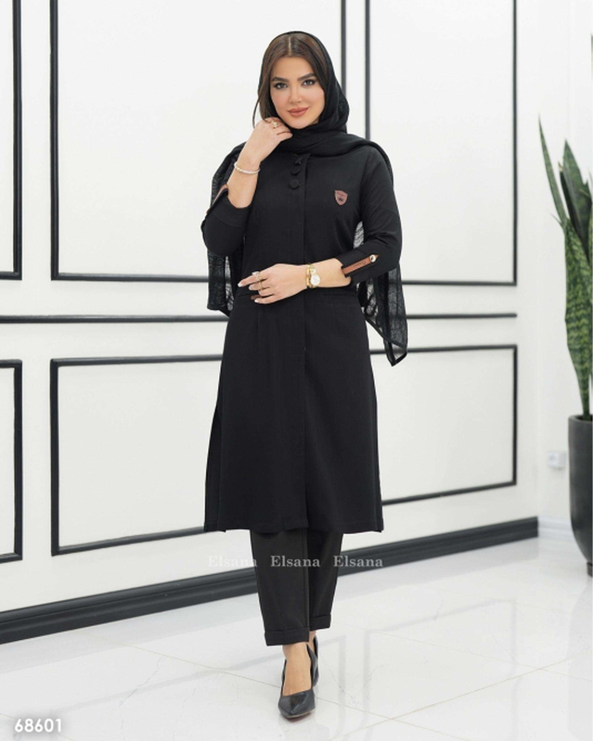 مانتو بلند زنانه مدل فلورانس السانا Elsana کد 686