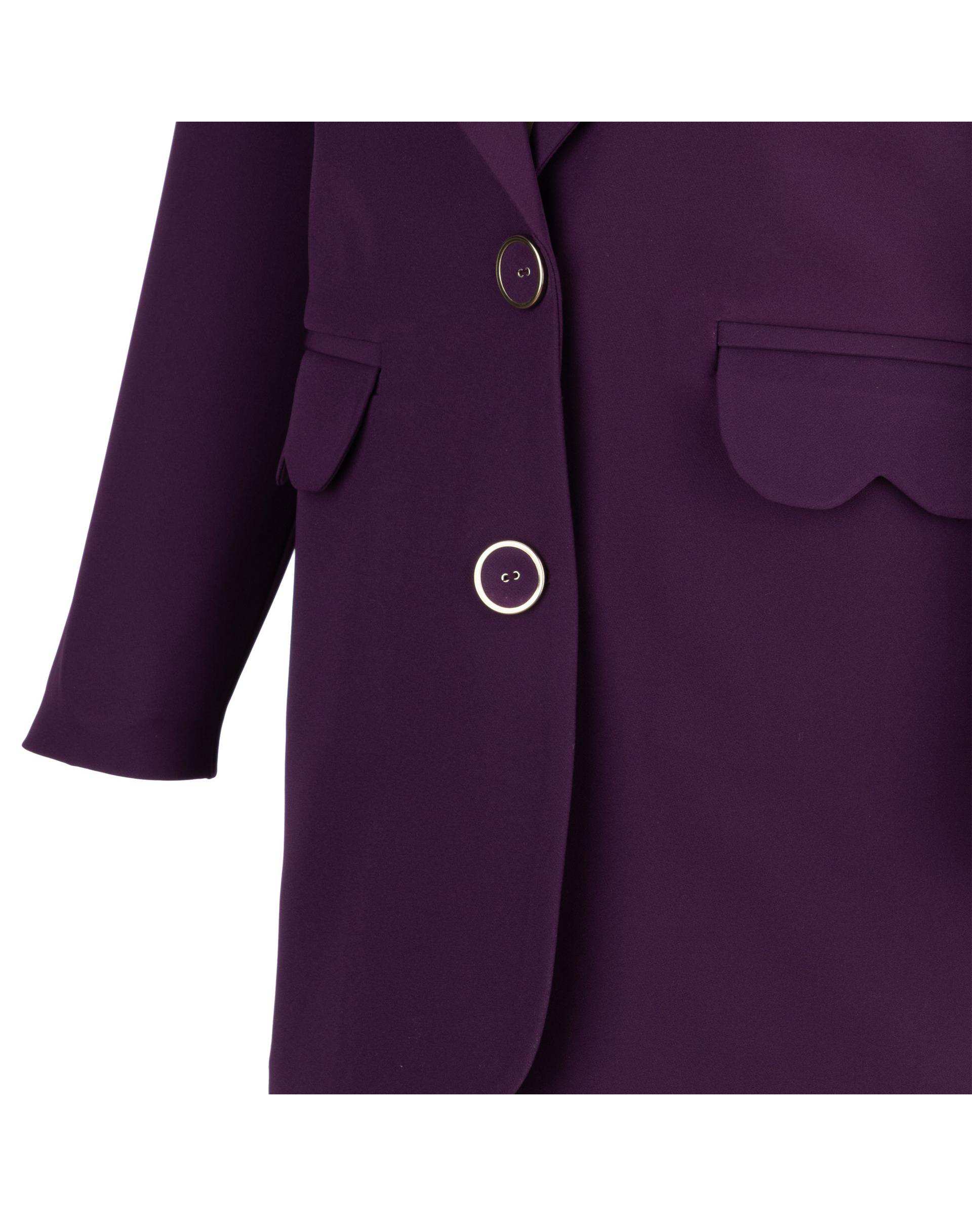 ست کت و شلوار زنانه بنفش السانا Elsana مدل تپش کد 794