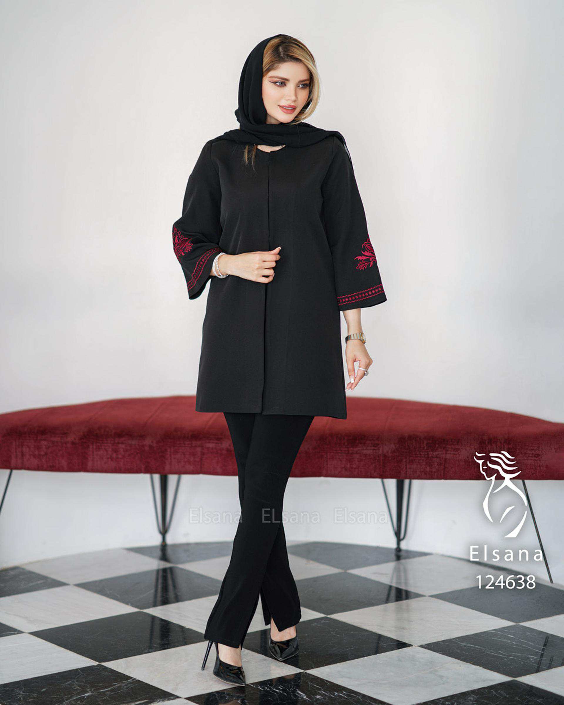 مانتو زنانه مانتو مدل السانا Elsana روشان 1246