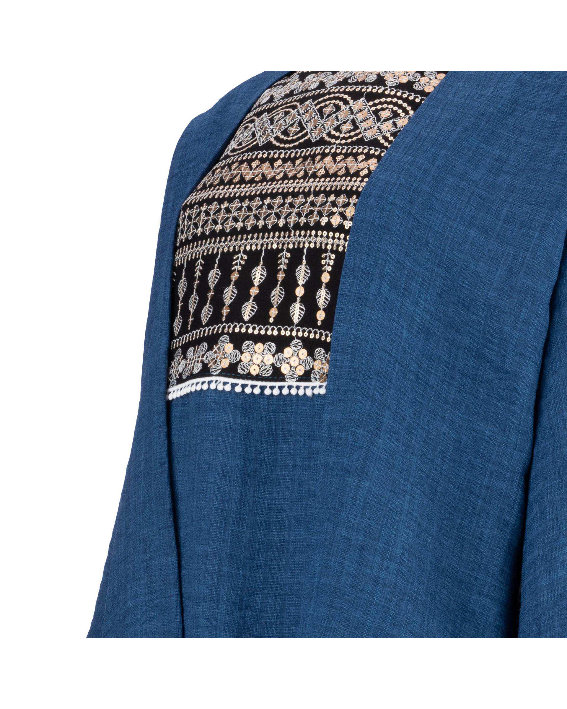 ست سارافون و رویه زنانه آبی نفتی السانا Elsana مدل نوژین کد 1914