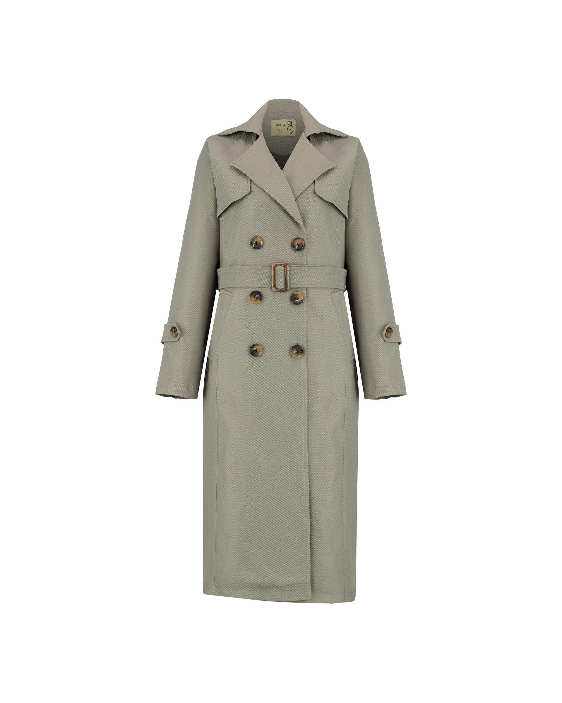 ترنج کت زنانه سبز سدری السانا Elsana مدل یاسان کد 2044