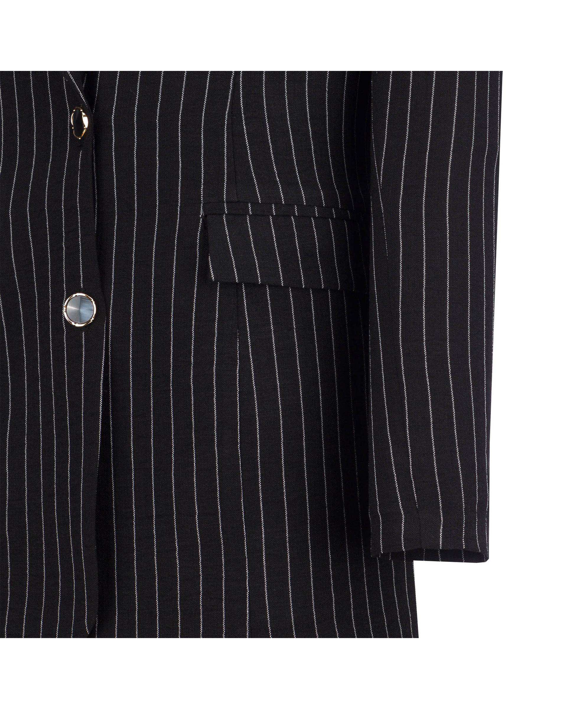 کت زنانه مشکی السانا Elsana مدل شالیزه کد 2056