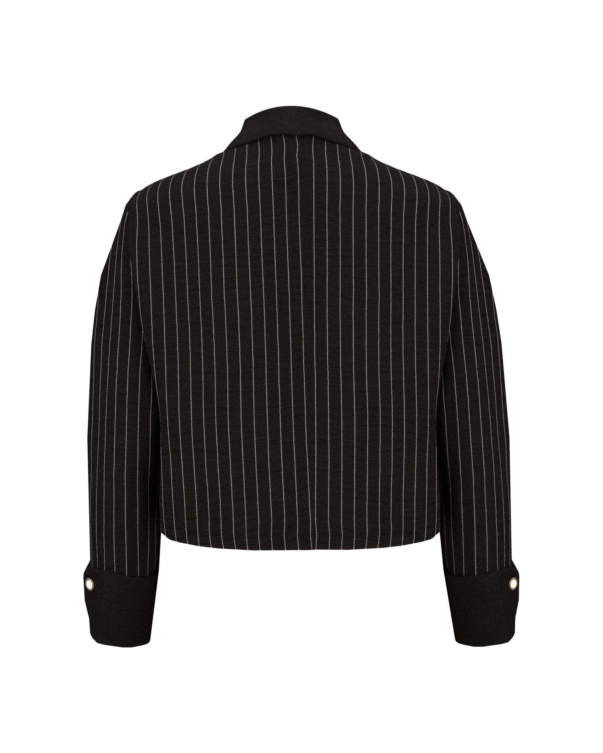 ست سارافون و کت کراپ زنانه مشکی السانا Elsana مدل کوشان کد 2122