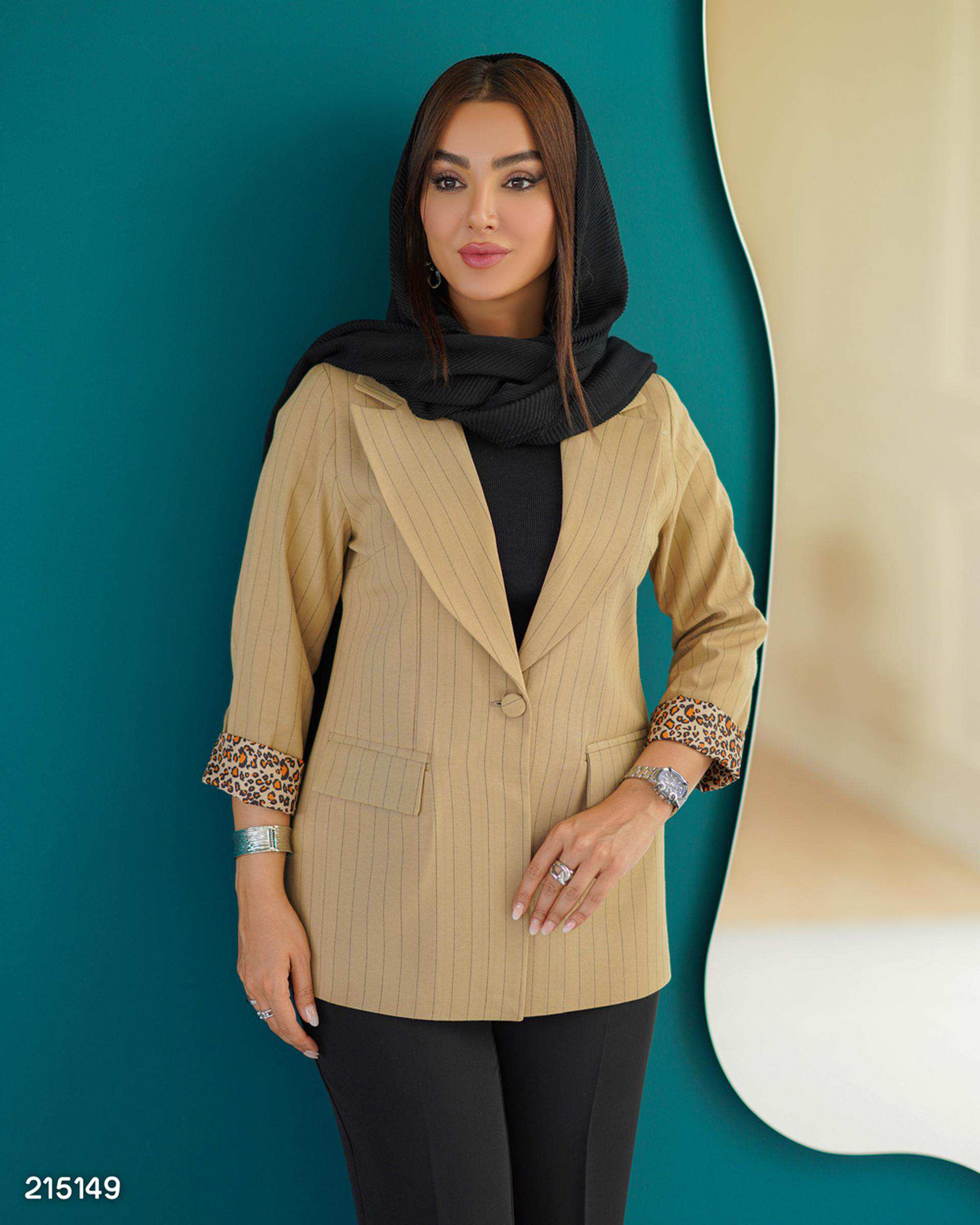 کت زنانه بژ السانا Elsana مدل نوژه کد 2151