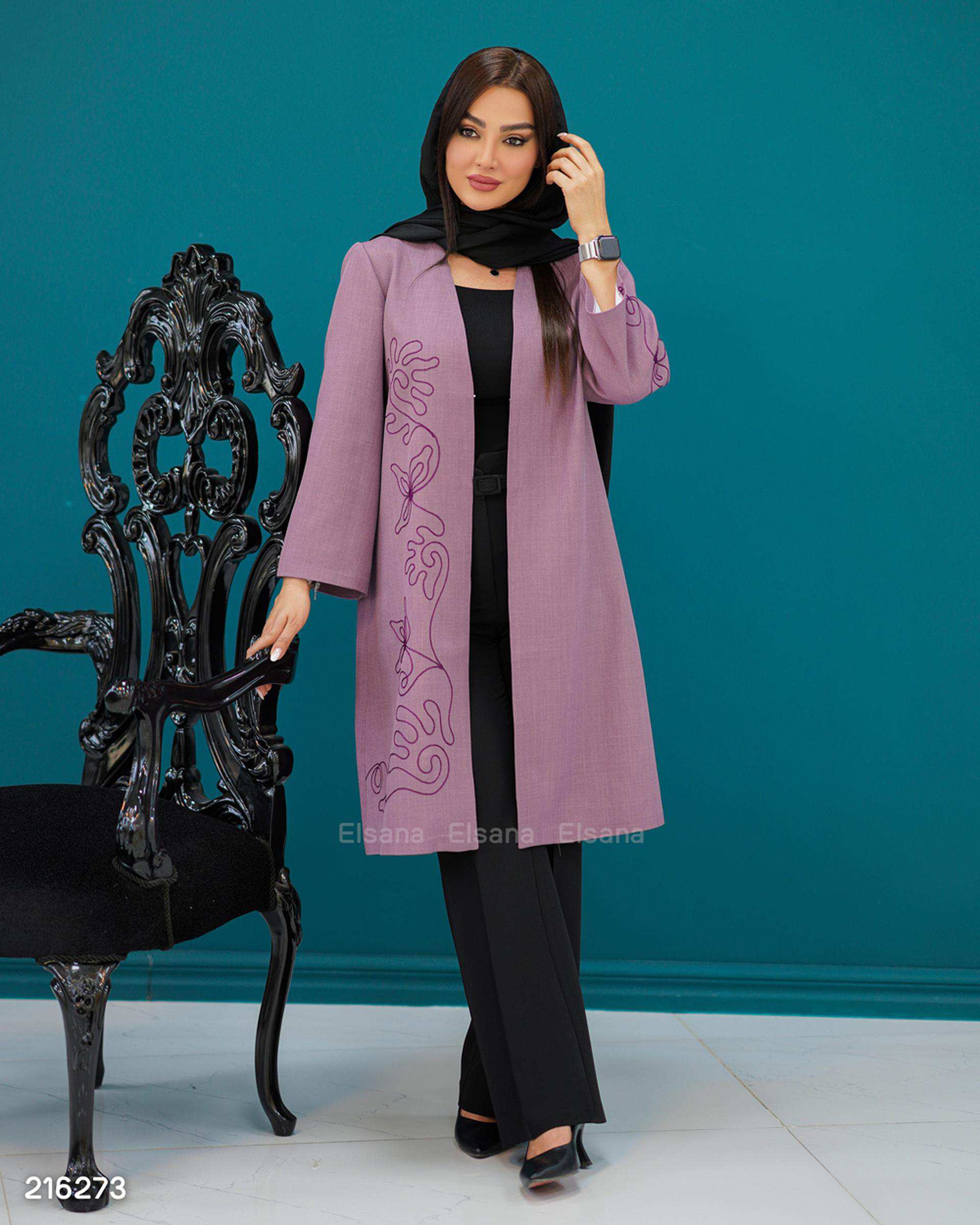 مانتو زنانه مدل تینوش السانا Elsana کد 2162