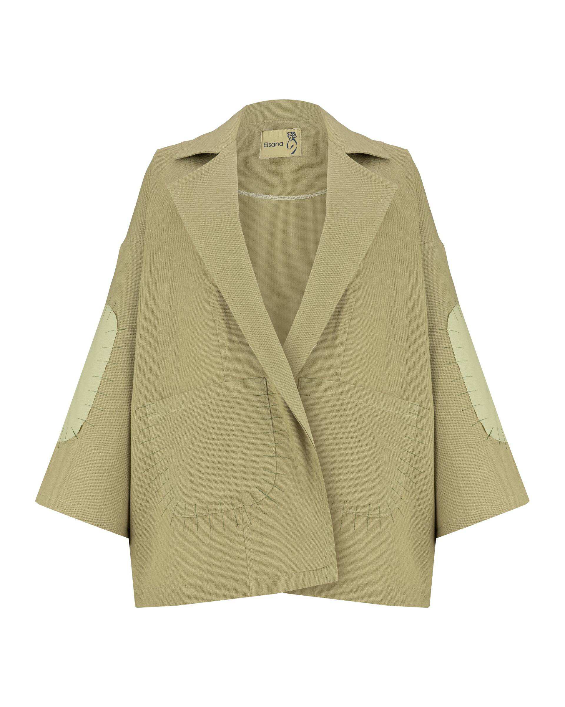 مانتو زنانه سبز سدری السانا Elsana مدل ریتاج کد 2227