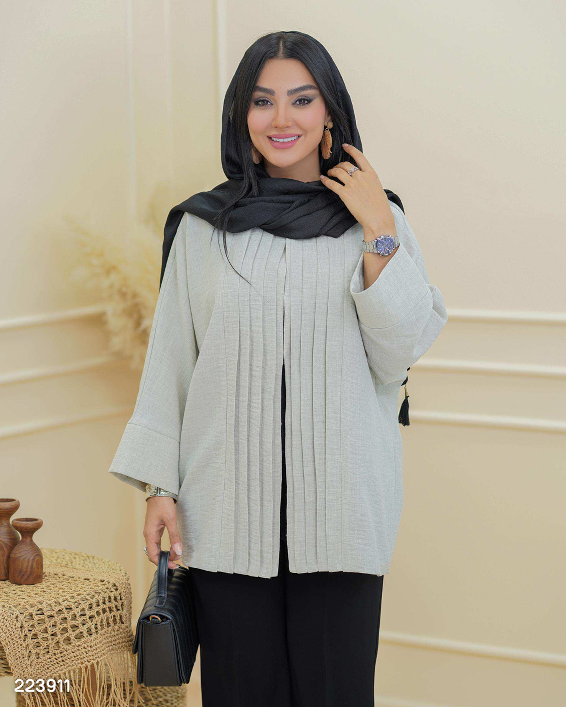 مانتو زنانه سبز مغز پسته ای السانا Elsana مدل جوانه کد 2239