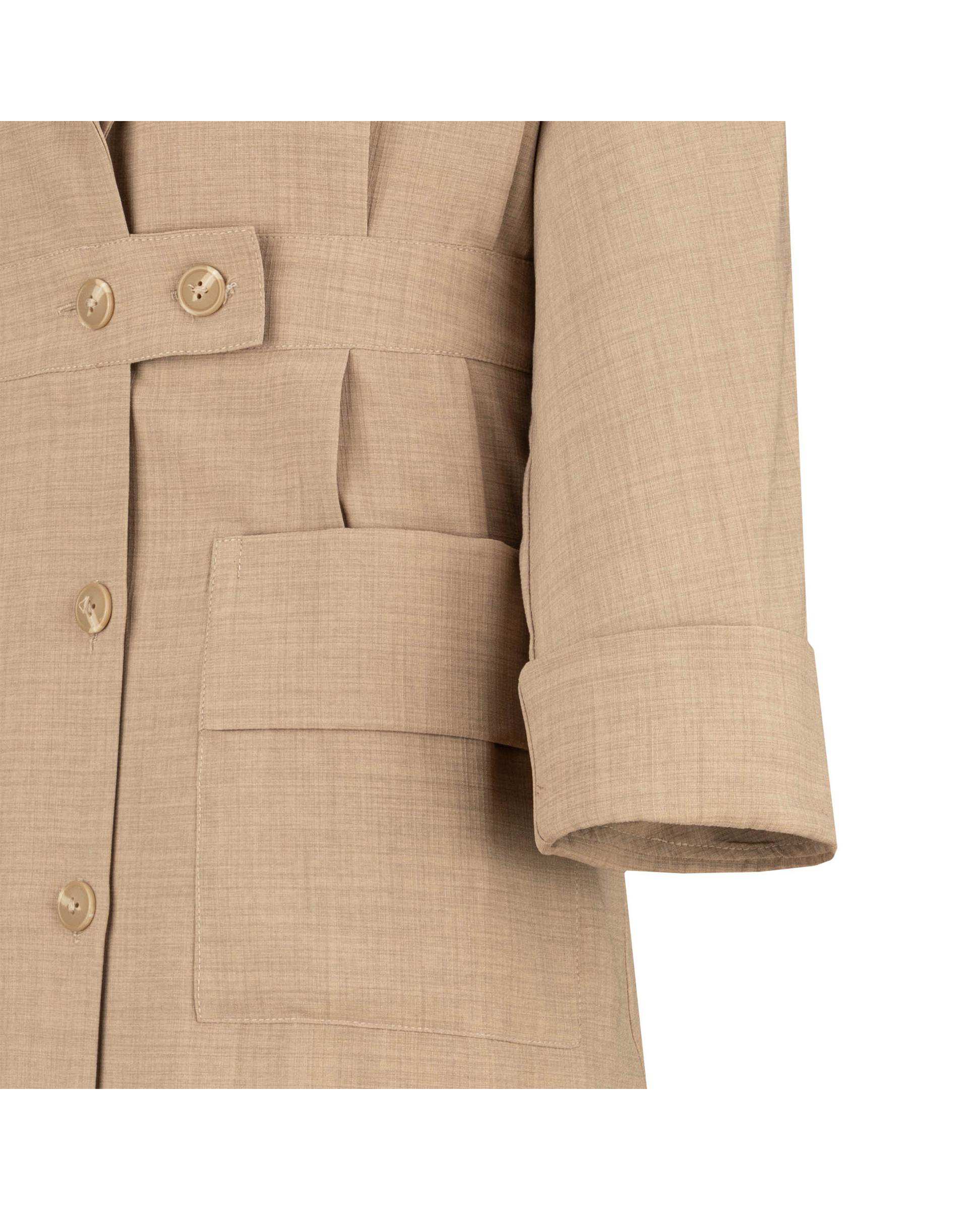 مانتو زنانه کرم السانا Elsana مدل تاپیک کد 2252