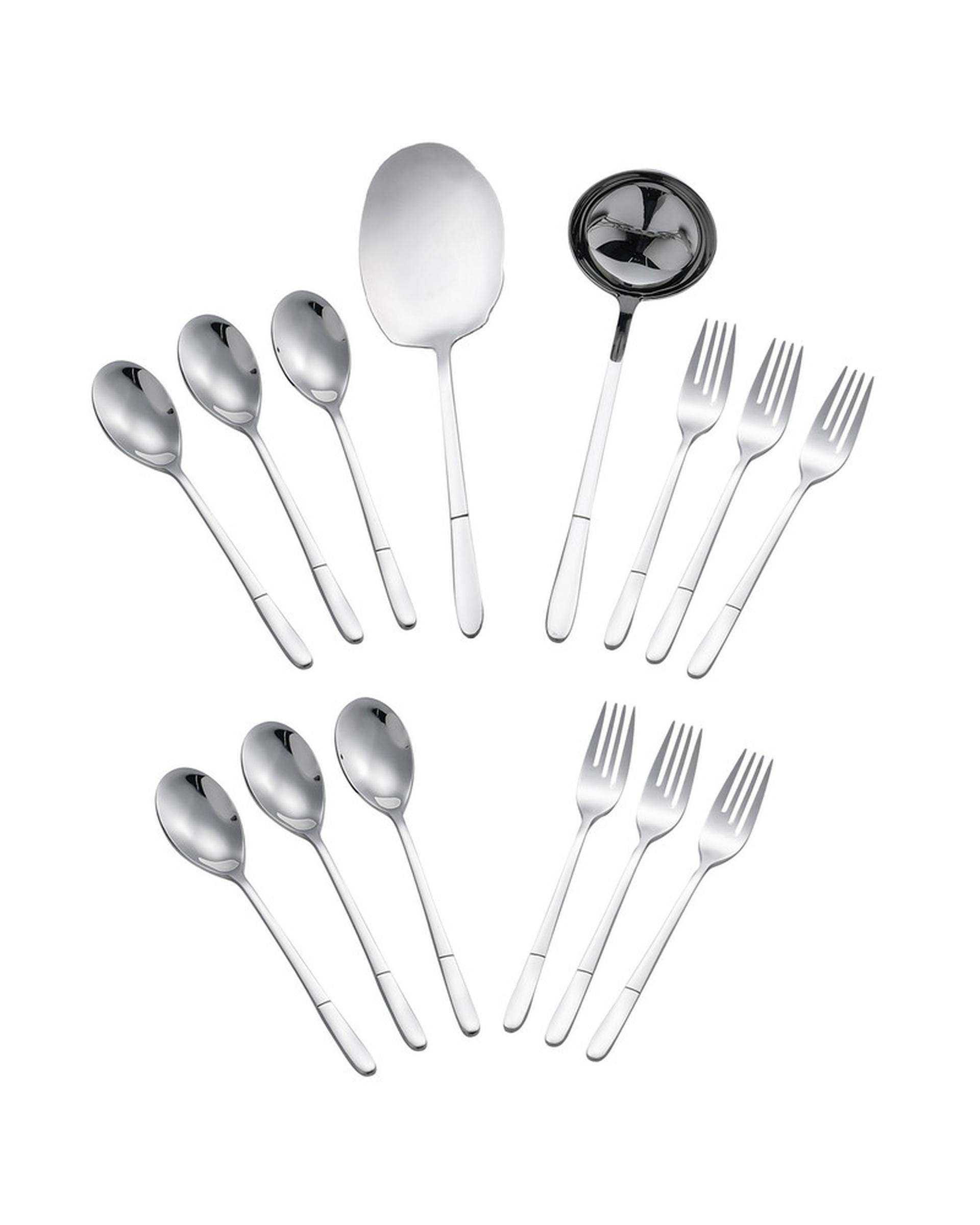 سرویس قاشق و چنگال 14 پارچه استیل جی فی نی GIFFINI مدل G-56
